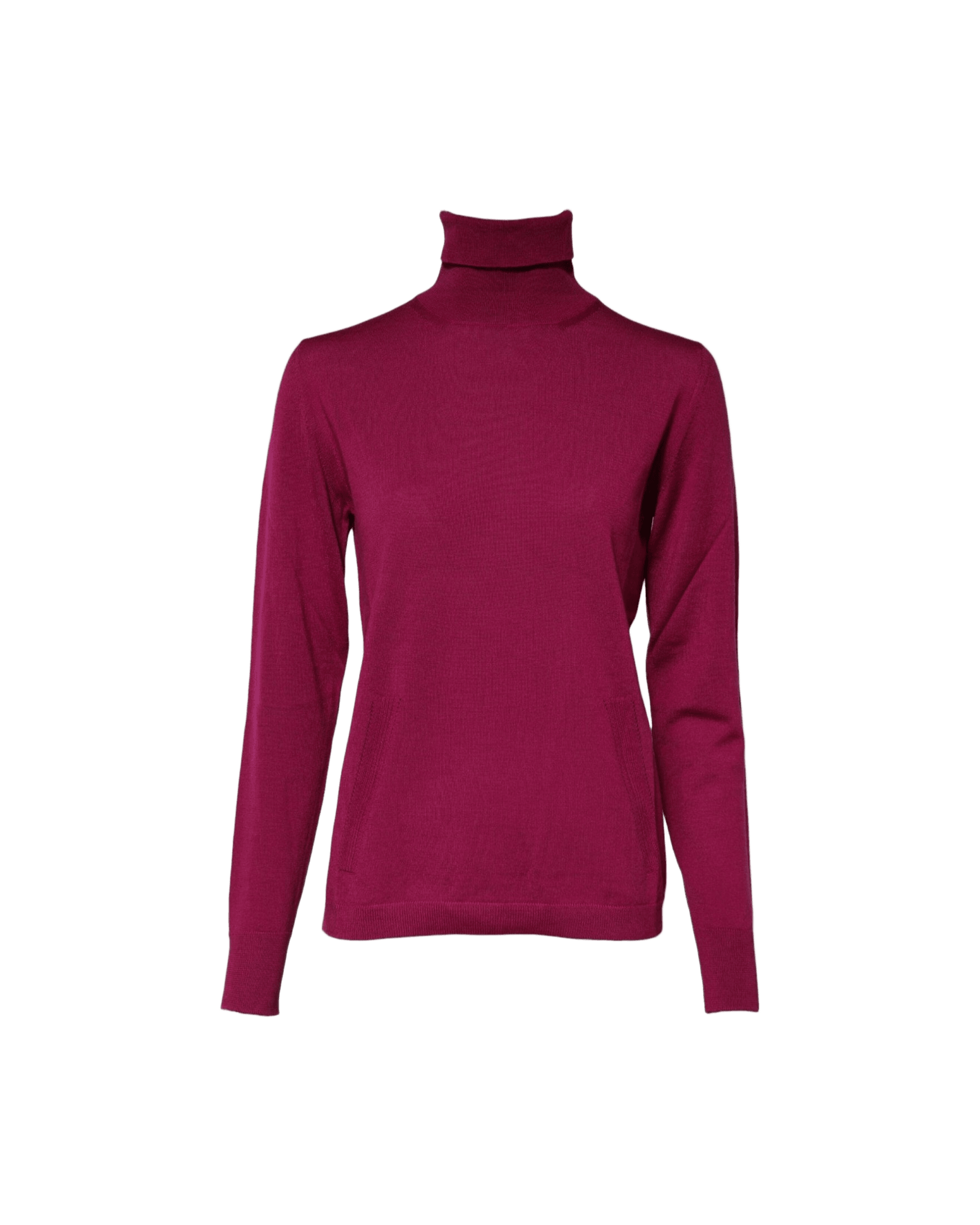 Dolce & Gabbana Fuchsia Wool Long Sleeves Turtleneck Sweater Glam Steals