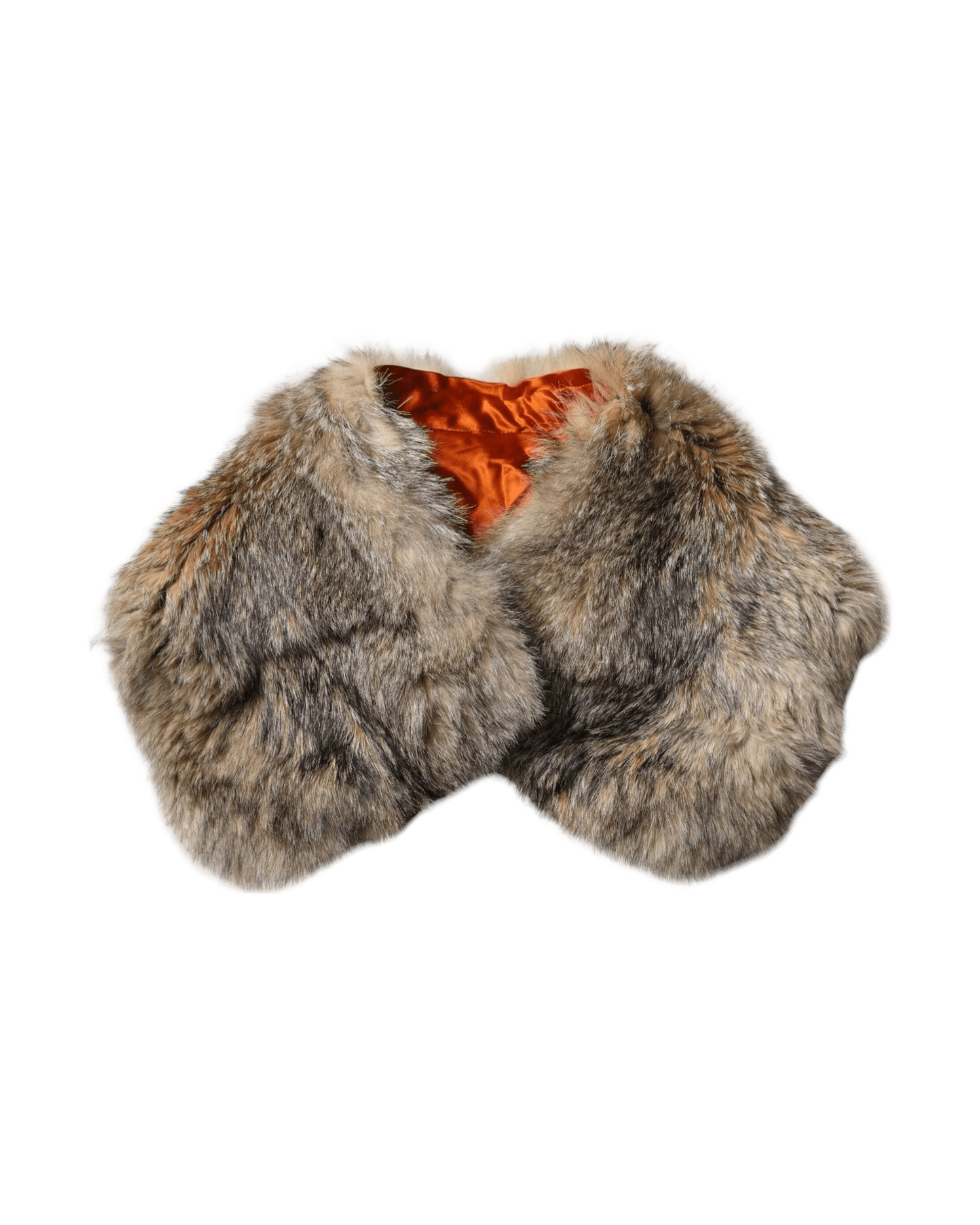 Dolce & Gabbana Fur Shoulder Collar Neck Wrap Brown Scarf Glam Steals
