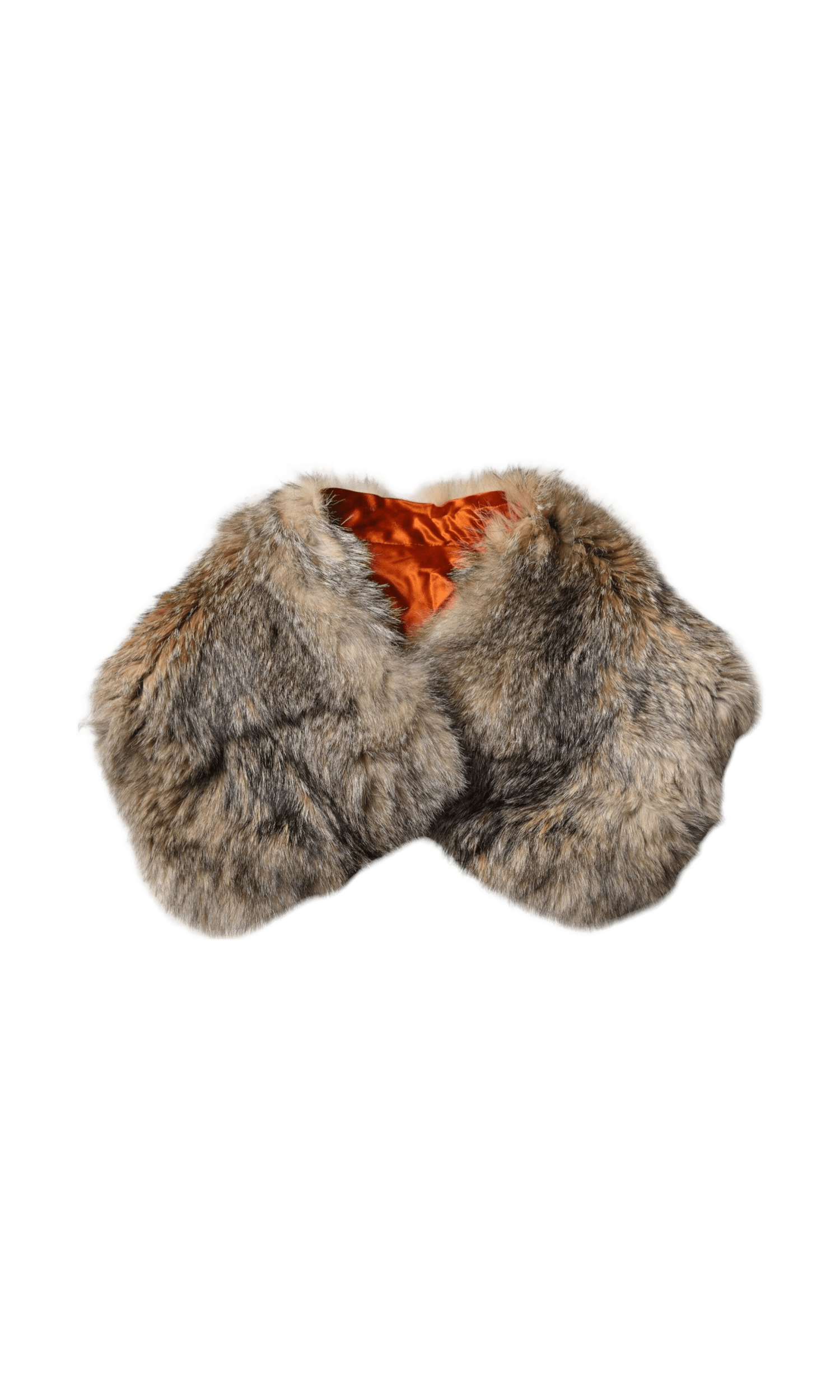 Dolce & Gabbana Fur Shoulder Collar Neck Wrap Brown Scarf Glam Steals