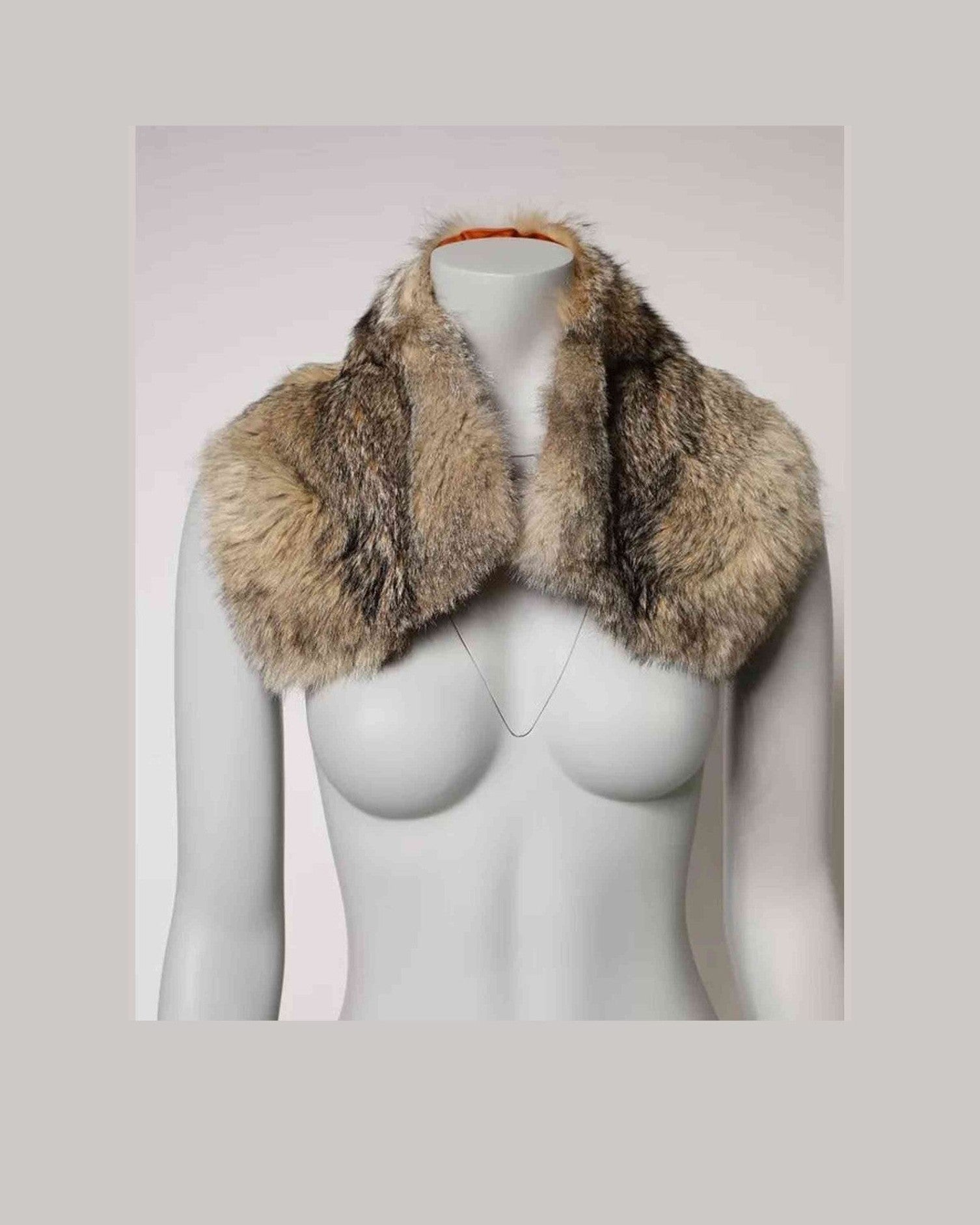 Dolce & Gabbana Fur Shoulder Collar Neck Wrap Brown Scarf Glam Steals