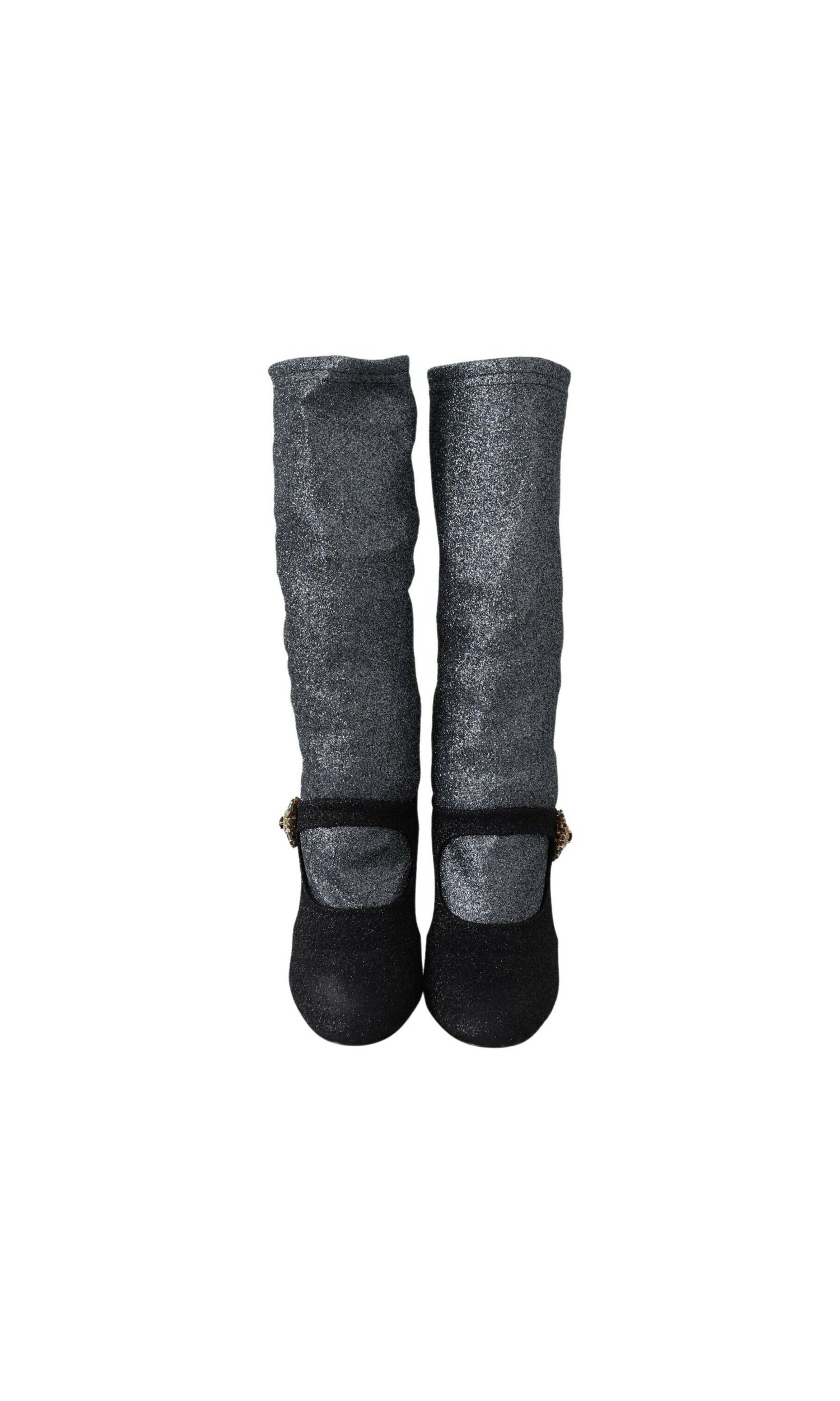 Dolce & Gabbana Glamorous Crystal-Embellished Booties Glam Steals