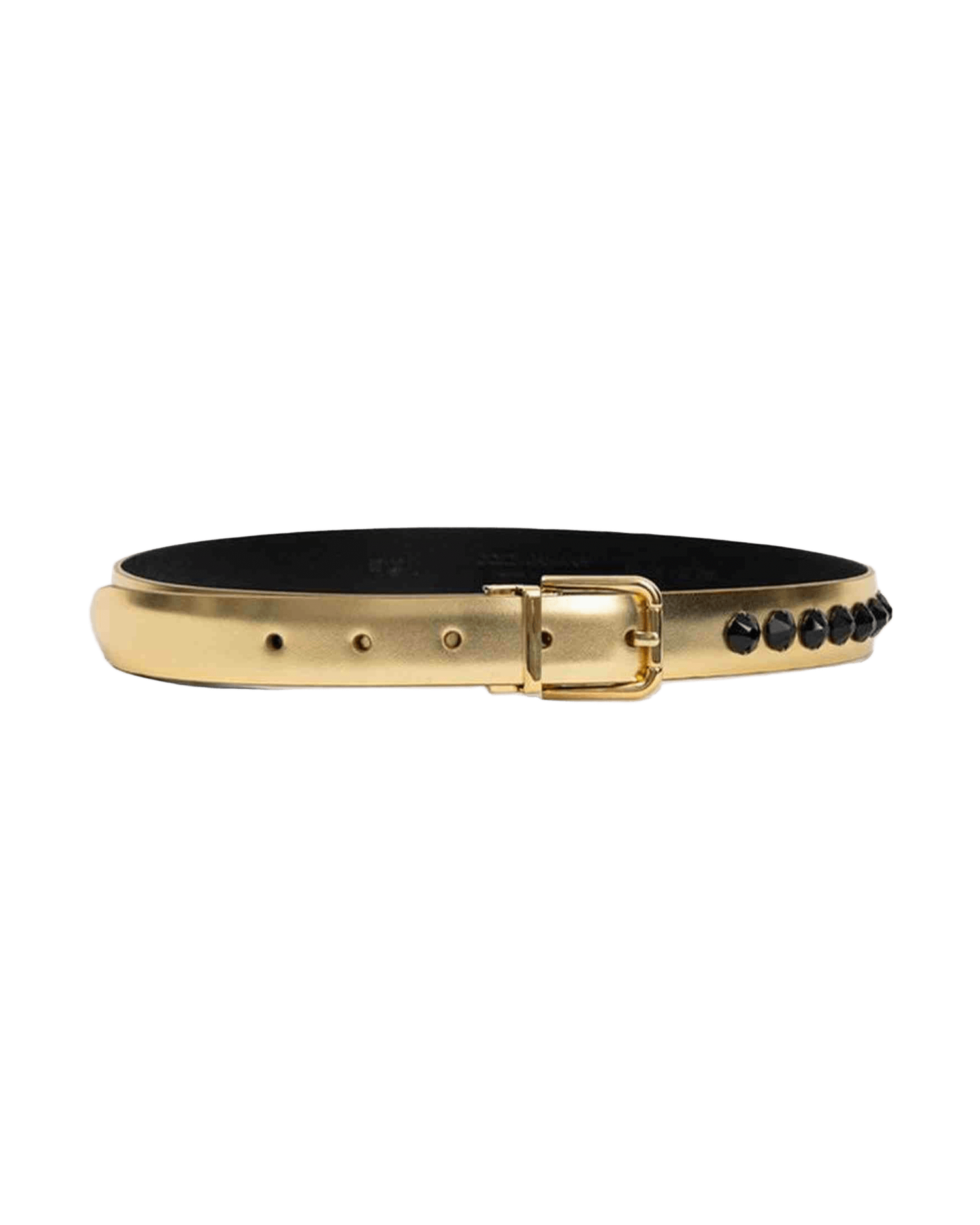 Dolce & Gabbana Gold Leather Belt Glam Steals