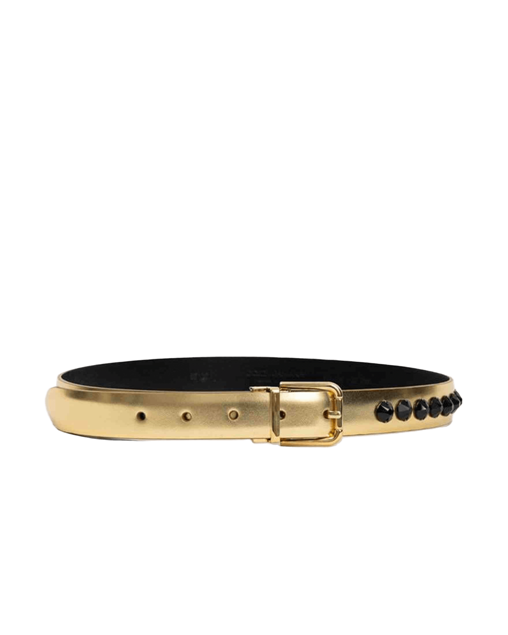 Dolce & Gabbana Gold Leather Belt Glam Steals
