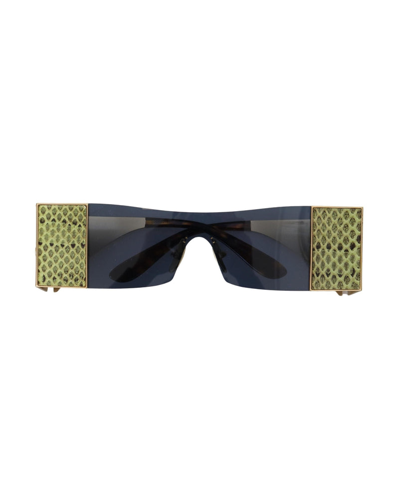 Dolce & Gabbana Gold Metal Rectangle Sunglasses Glam Steals