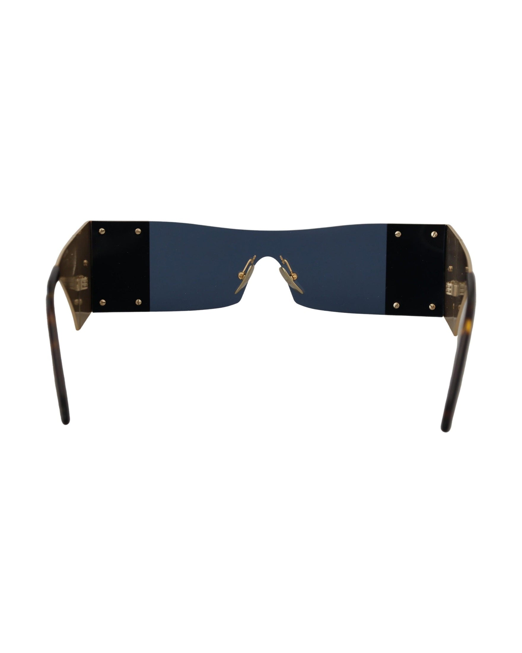 Dolce & Gabbana Gold Metal Rectangle Sunglasses Glam Steals