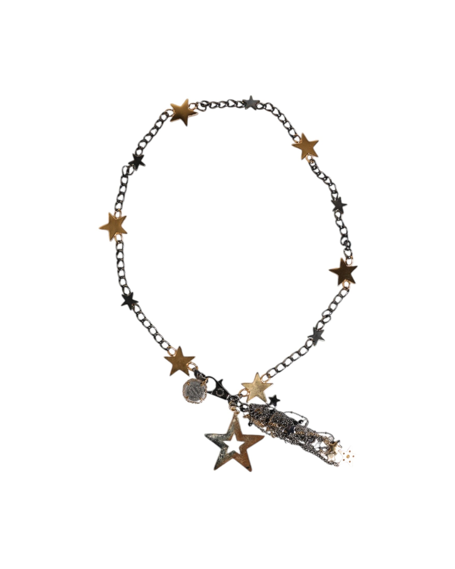 Dolce & Gabbana Gold Silver Brass Embellished Waist Chain Belt Glam Steals
