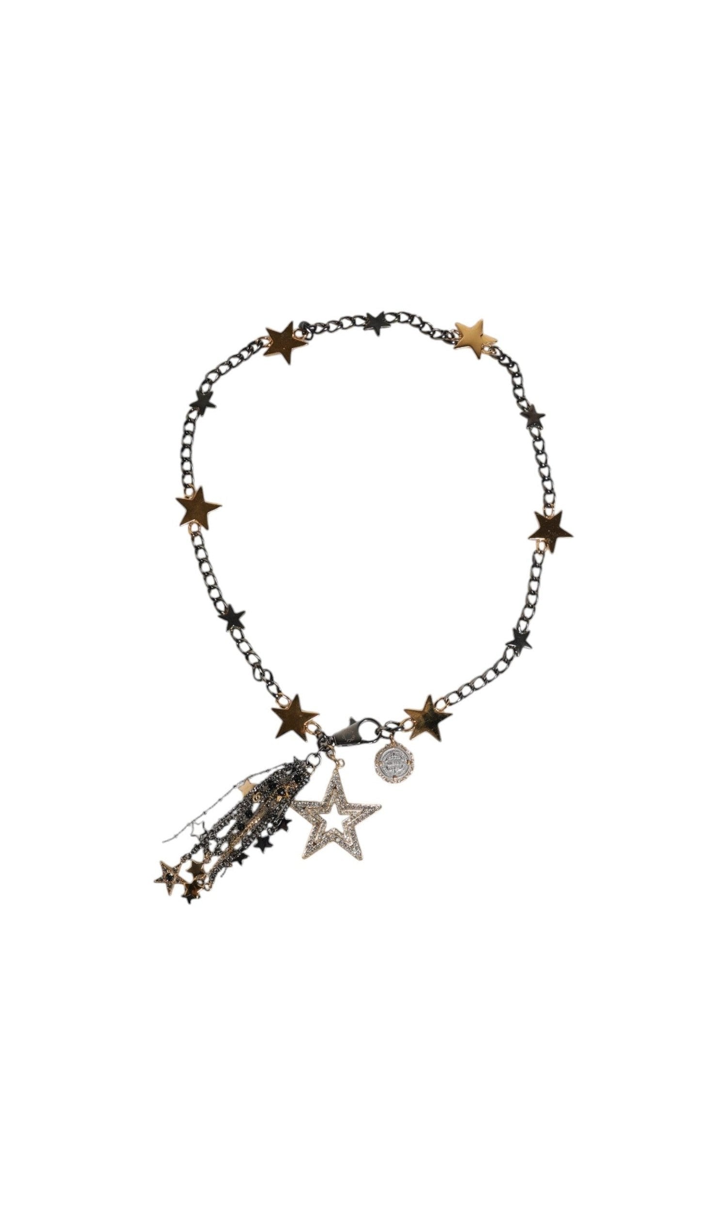 Dolce & Gabbana Gold Silver Brass Embellished Waist Chain Belt Glam Steals