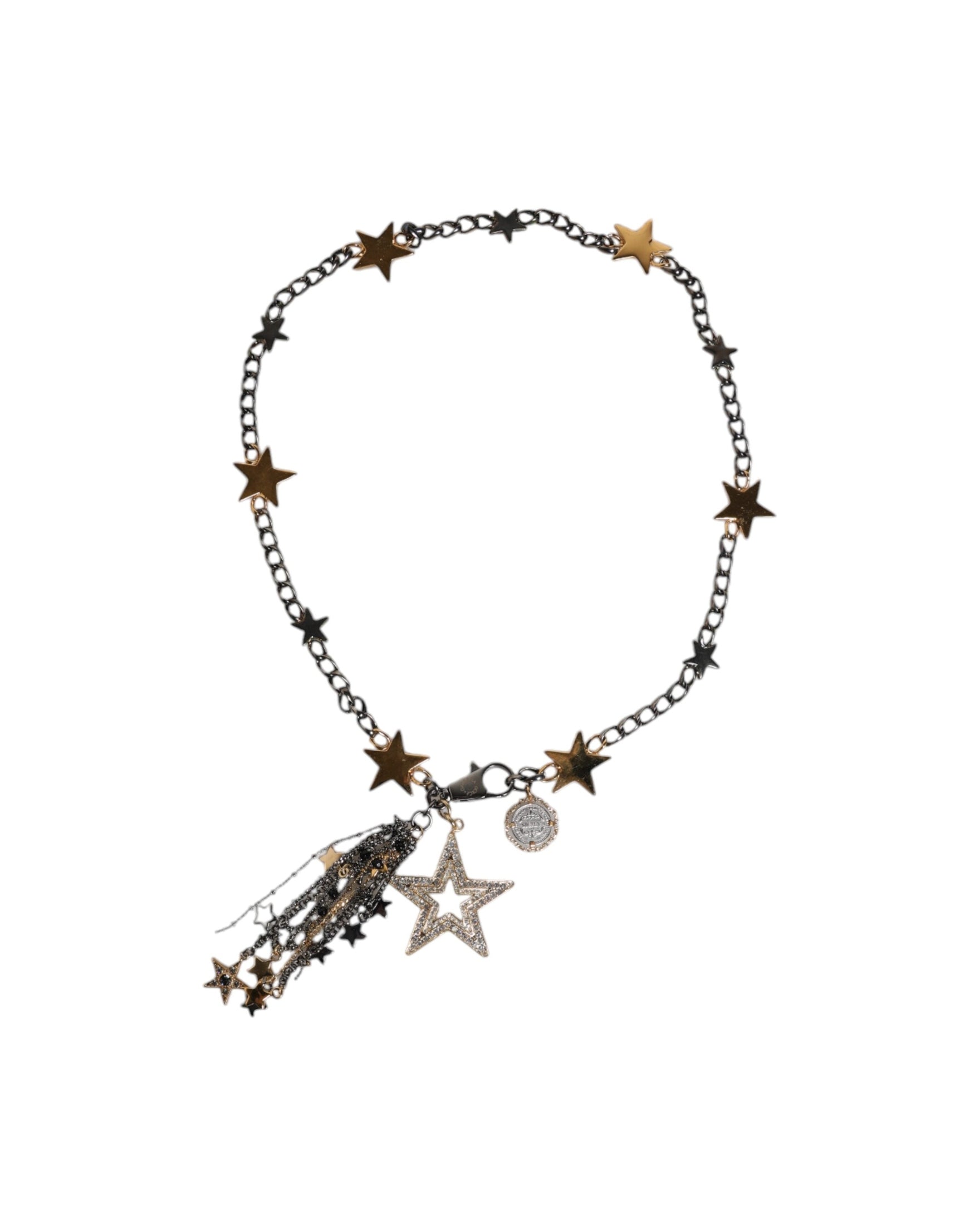 Dolce & Gabbana Gold Silver Brass Embellished Waist Chain Belt Glam Steals