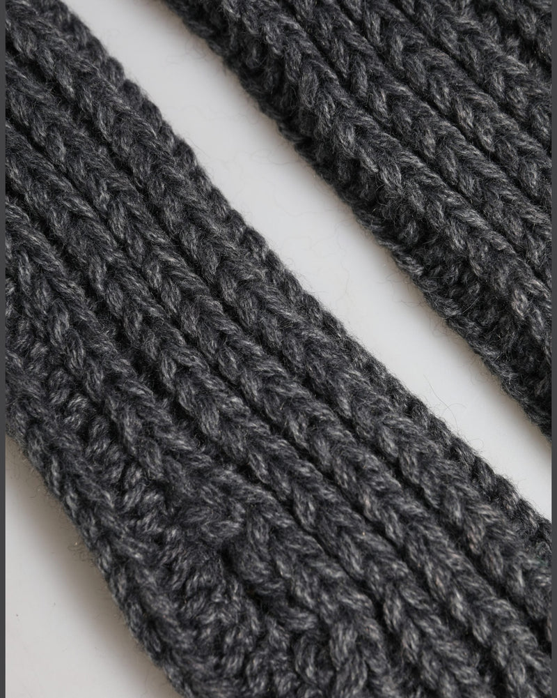 Dolce & Gabbana Gray Acrylic Knitted Fingerless Arm Warmer Gloves 