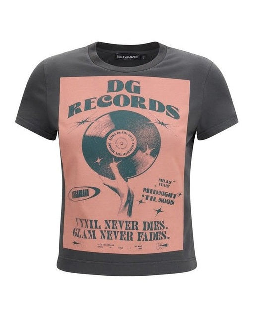 Dolce & Gabbana Gray Cotton T-shirt 