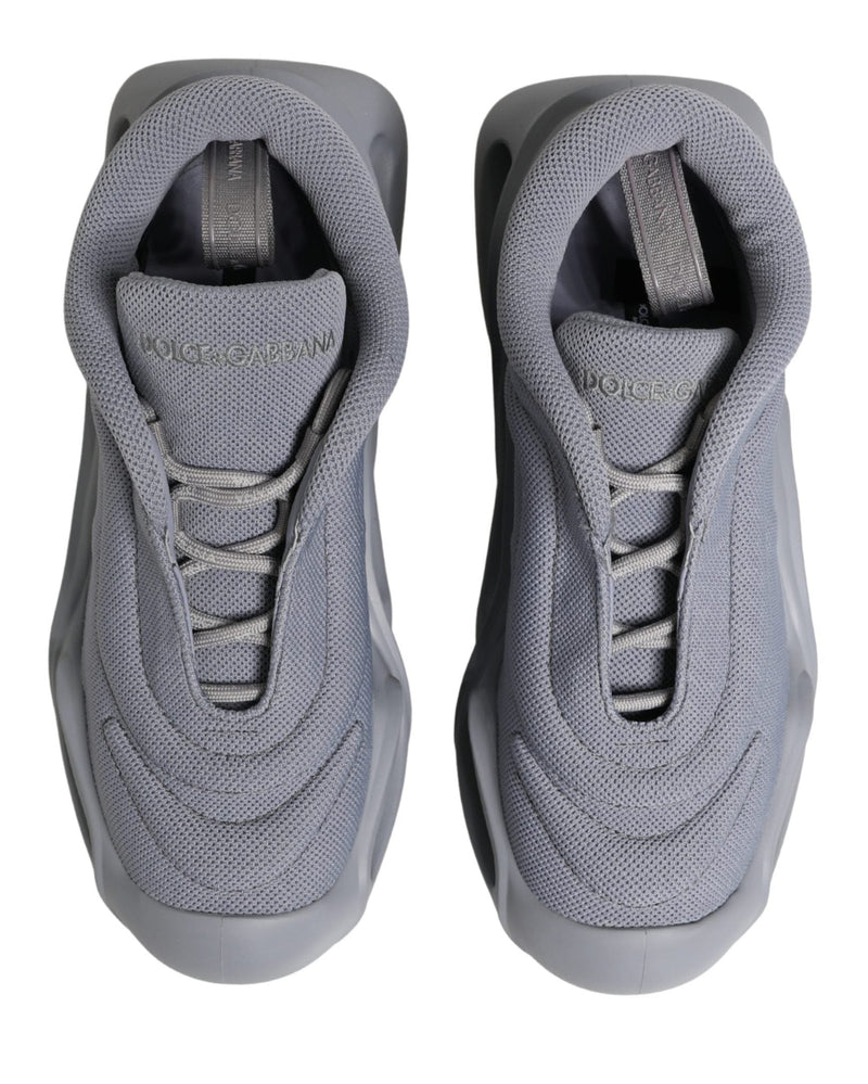 Dolce & Gabbana Gray Slip On Wave Low Top Sneakers Glam Steals