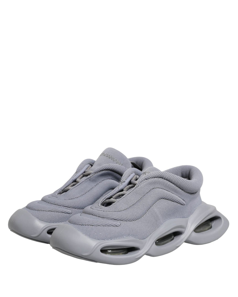 Dolce & Gabbana Gray Slip On Wave Low Top Sneakers Glam Steals