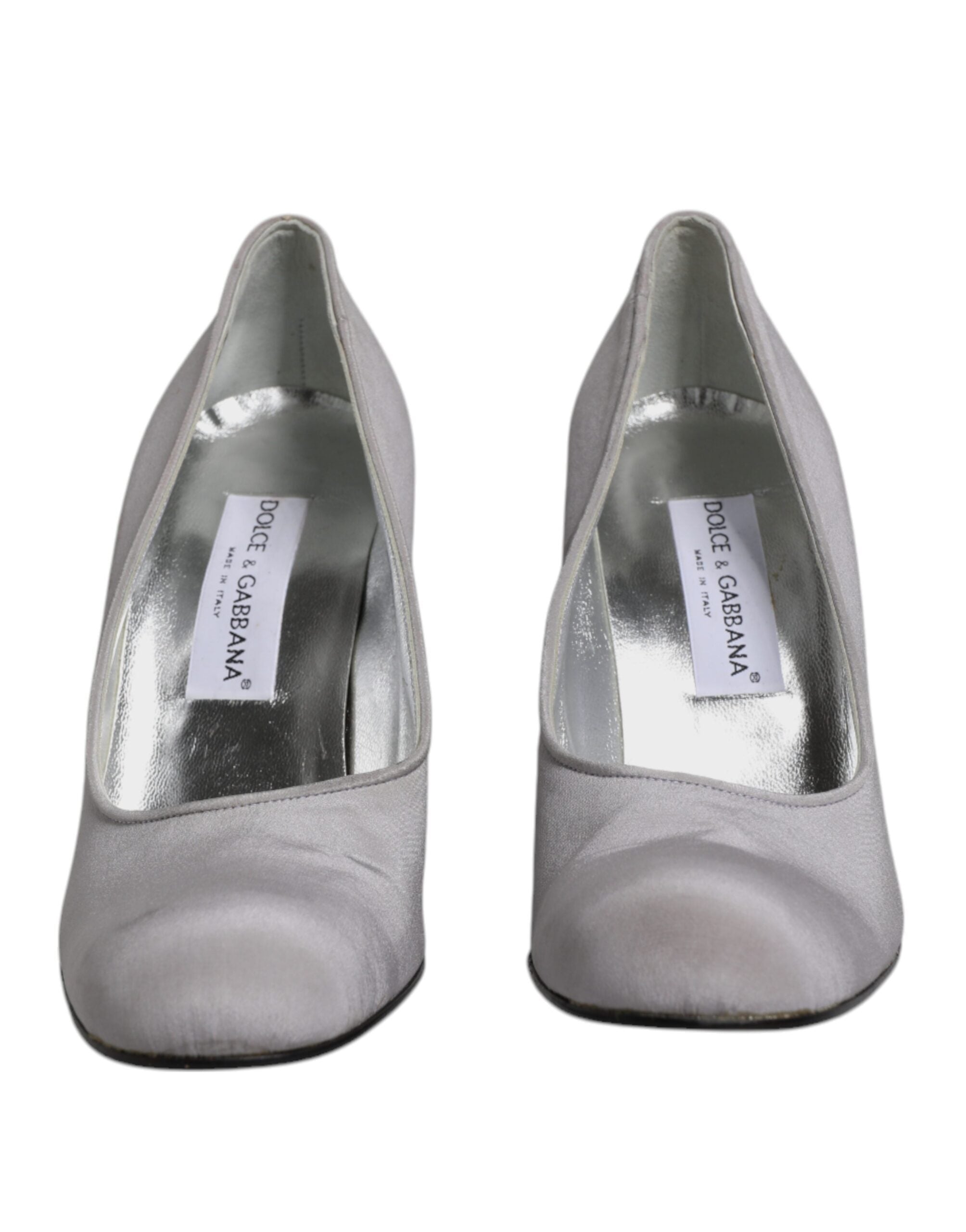 Dolce & Gabbana Gray Suede Leather High Heel Pumps Shoes Glam Steals