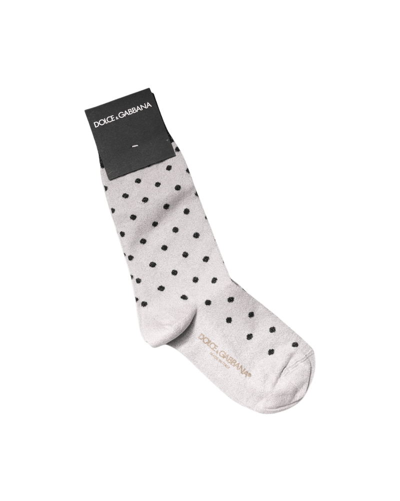 Dolce & Gray Gabbana Viscose Stretch Dotted Socks Glam Steals