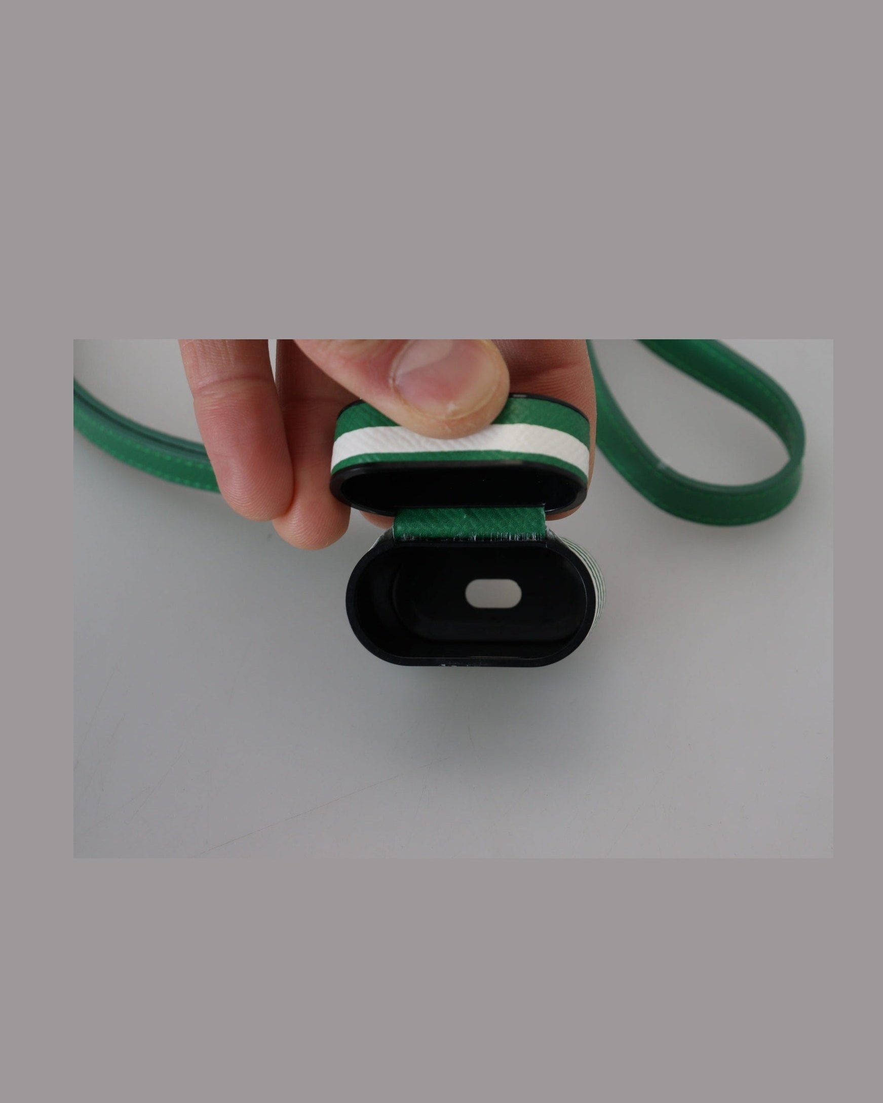 Dolce & Gabbana Elegant Leather Airpods Case - Green Lush Glam Steals