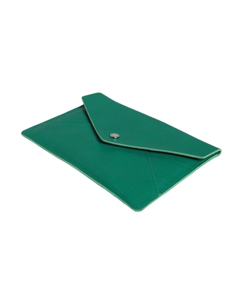 Dolce & Gabbana Leather Handbag Clutch Mini Purse Pouch Tablet Green Case Glam Steals