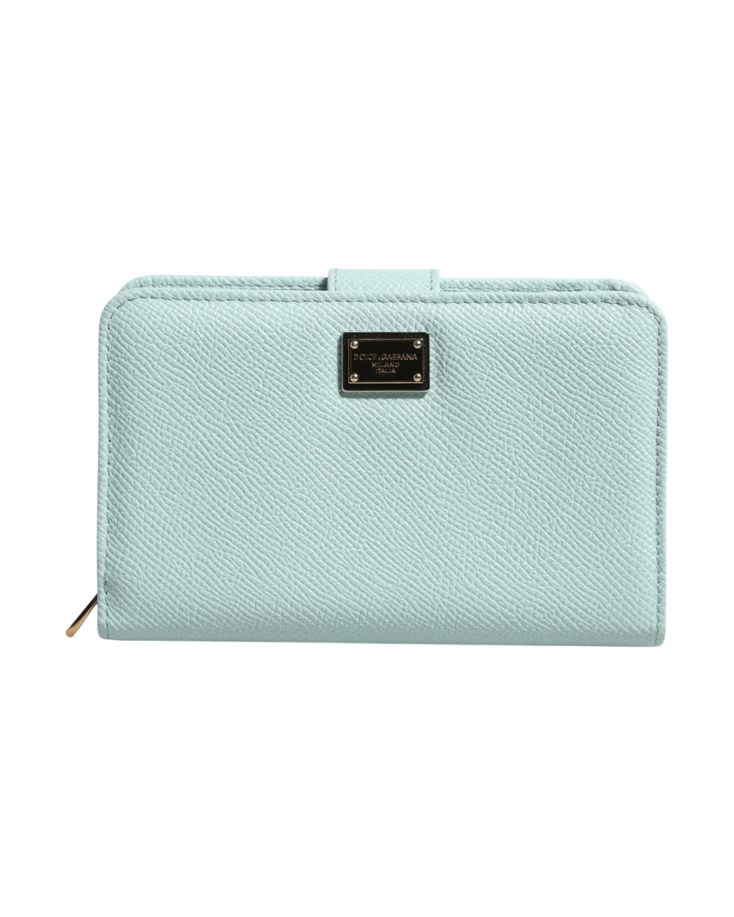 Dolce & Gabbana Green Leather Mint Bifold Continental Clutch Wallet Glam Steals