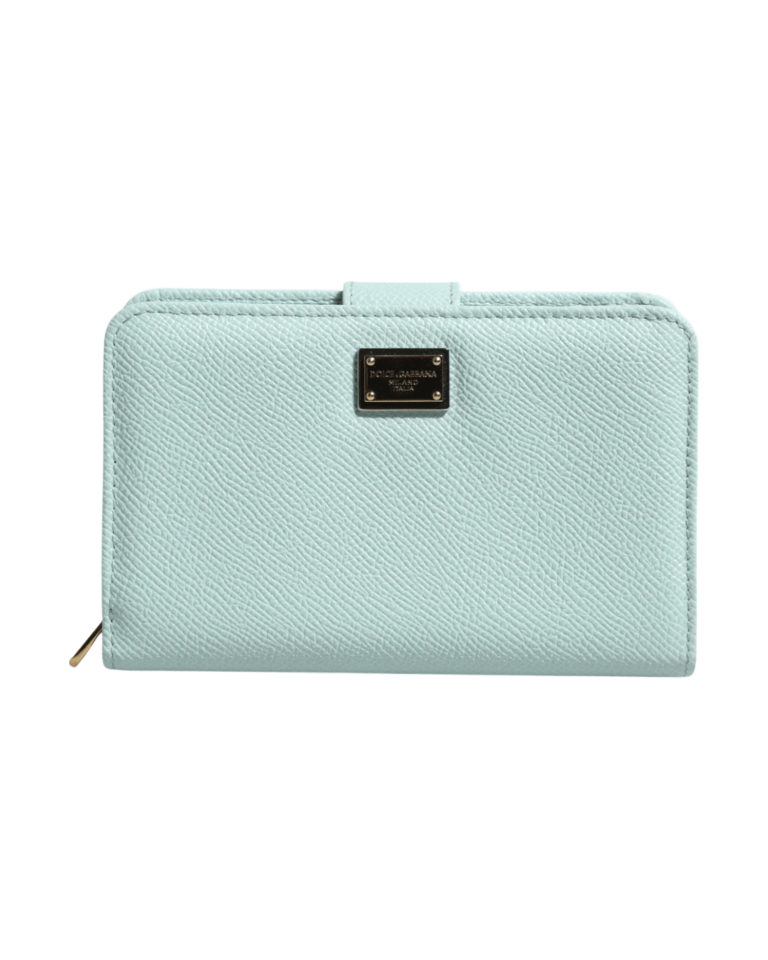 Dolce & Gabbana Green Leather Mint Bifold Continental Clutch Wallet Glam Steals