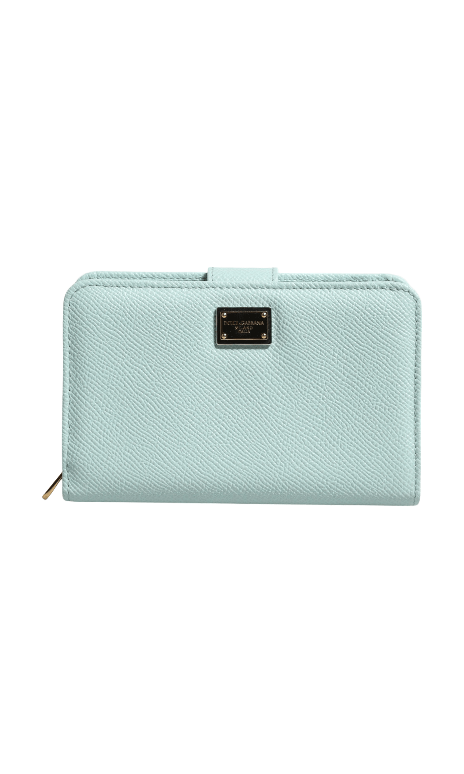 Dolce & Gabbana Green Leather Mint Bifold Continental Clutch Wallet Glam Steals