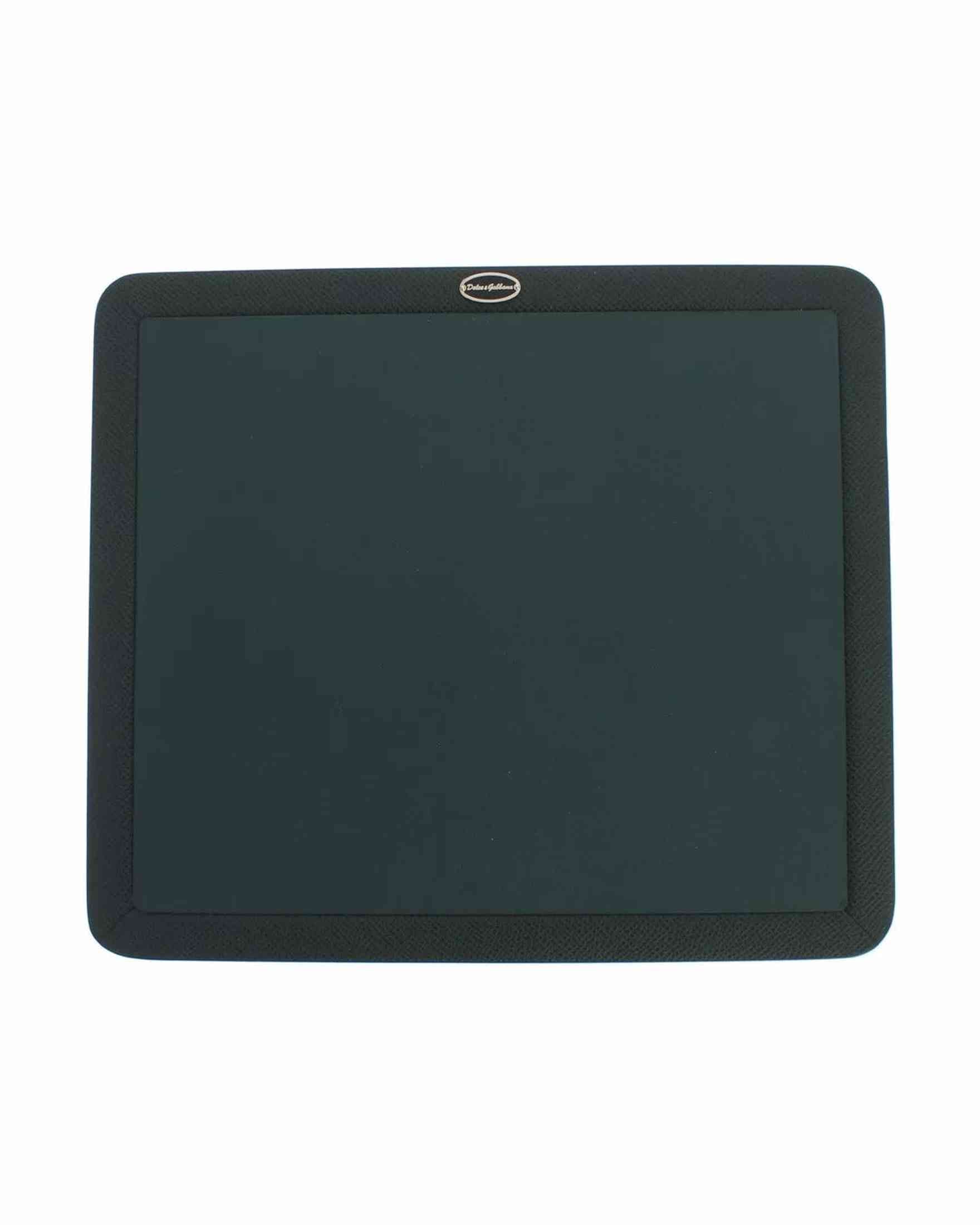 Dolce & Gabbana Green Leather Mouse Pad Glam Steals