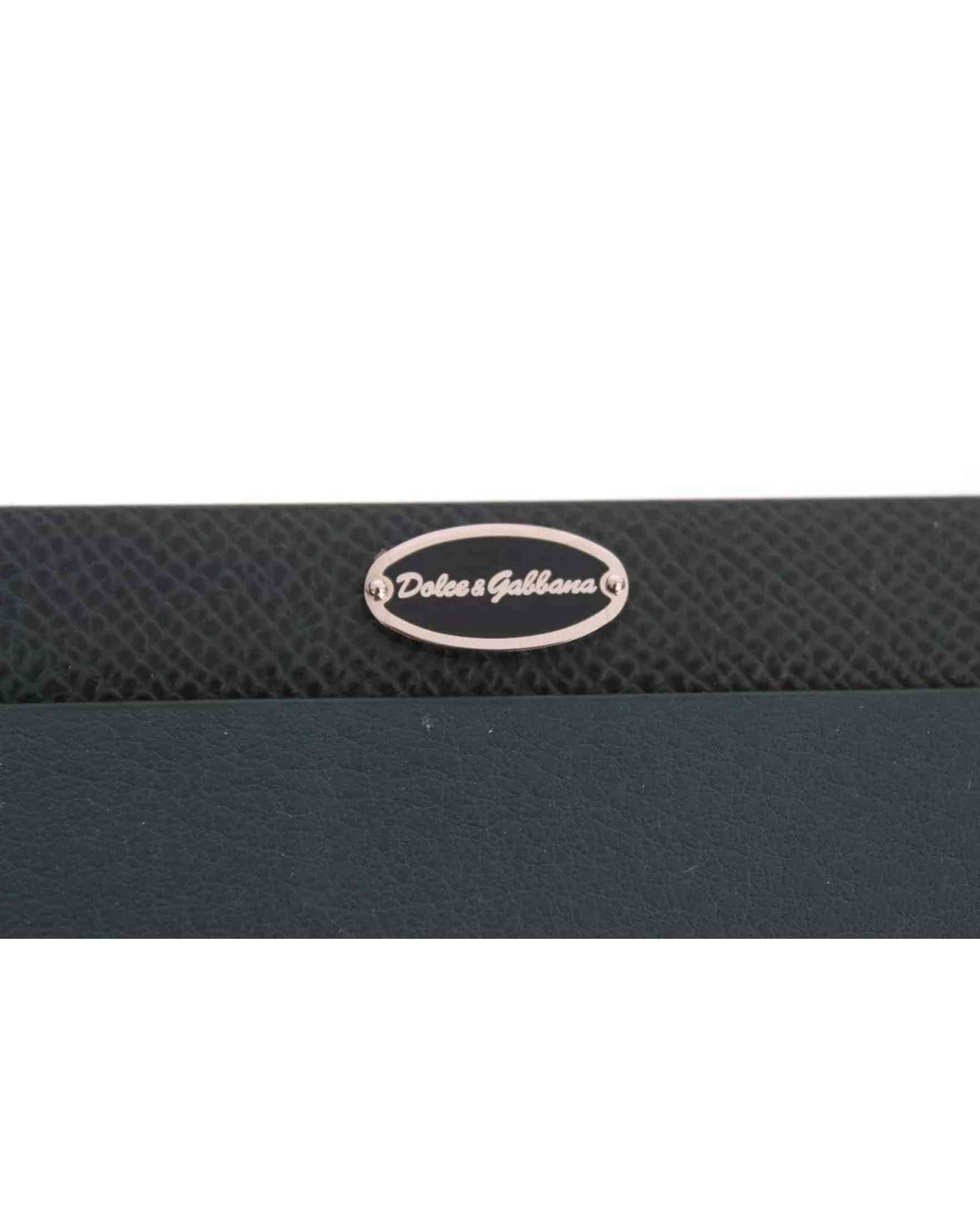 Dolce & Gabbana Green Leather Mouse Pad Glam Steals