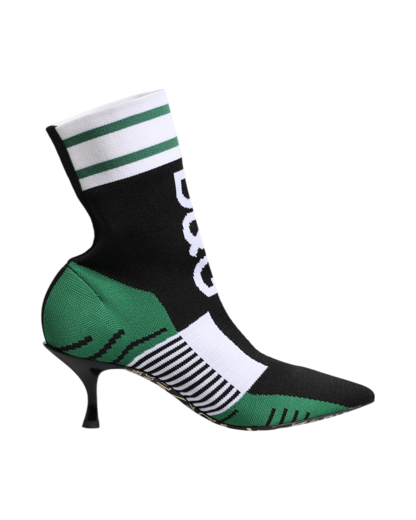 Dolce & Gabbana Green Stretch Sock Style Ankle Boots Shoes Glam Steals