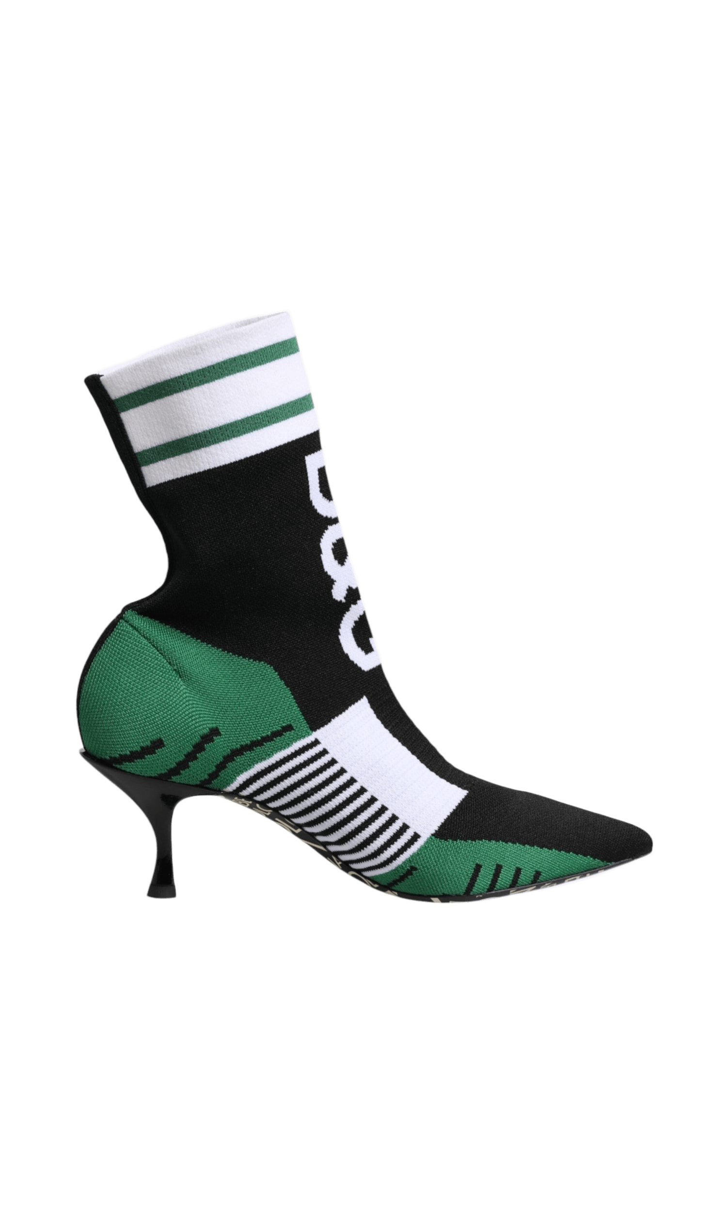 Dolce & Gabbana Green Stretch Sock Style Ankle Boots Shoes Glam Steals