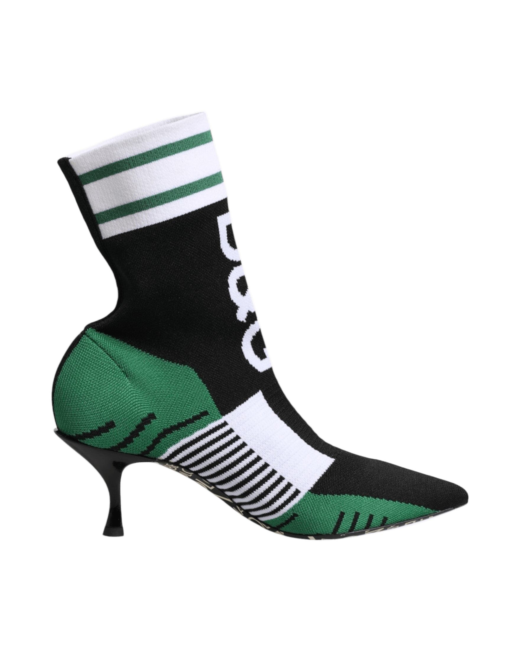 Dolce & Gabbana Green Stretch Sock Style Ankle Boots Shoes Glam Steals