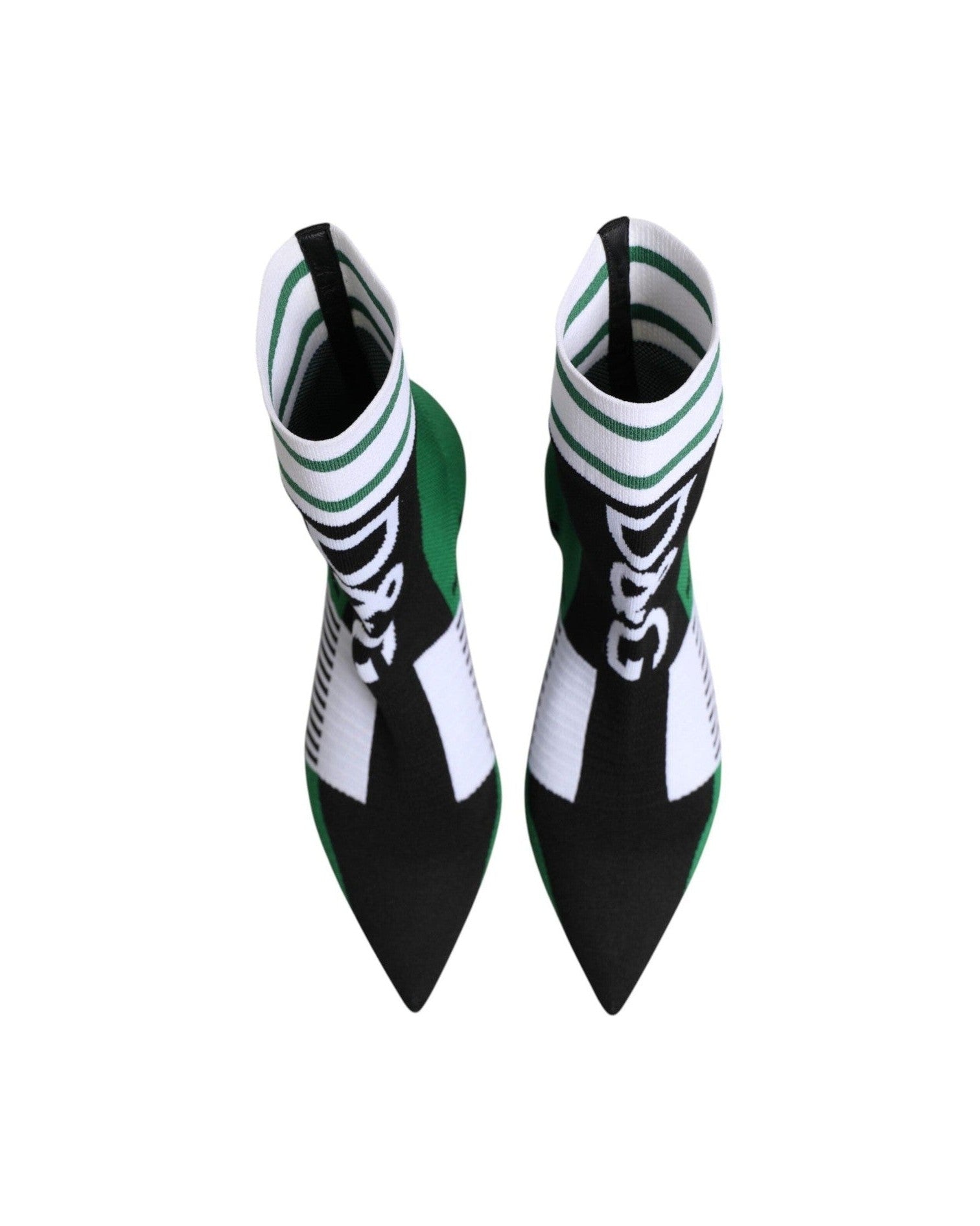 Dolce & Gabbana Green Stretch Sock Style Ankle Boots Shoes Glam Steals