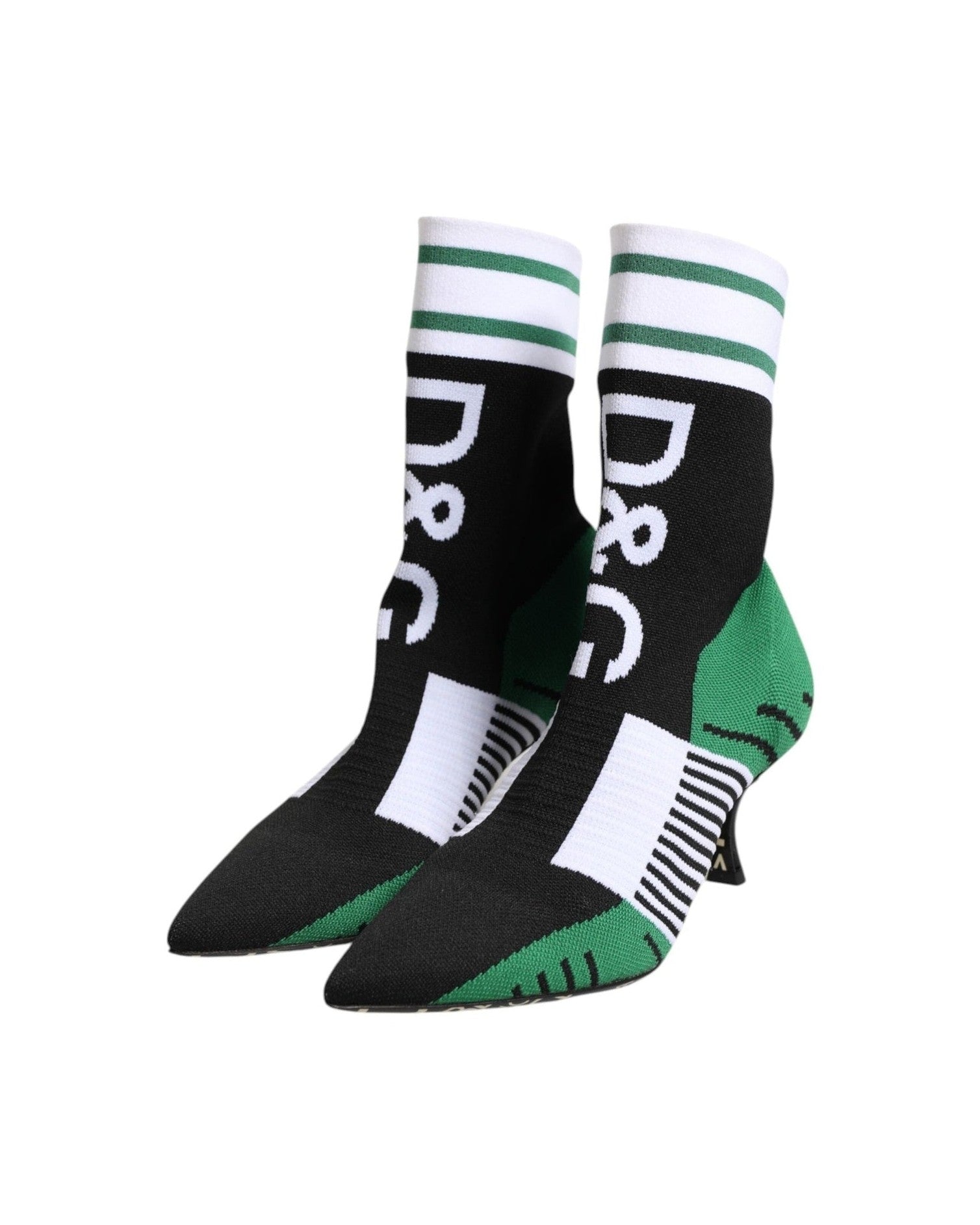 Dolce & Gabbana Green Stretch Sock Style Ankle Boots Shoes Glam Steals