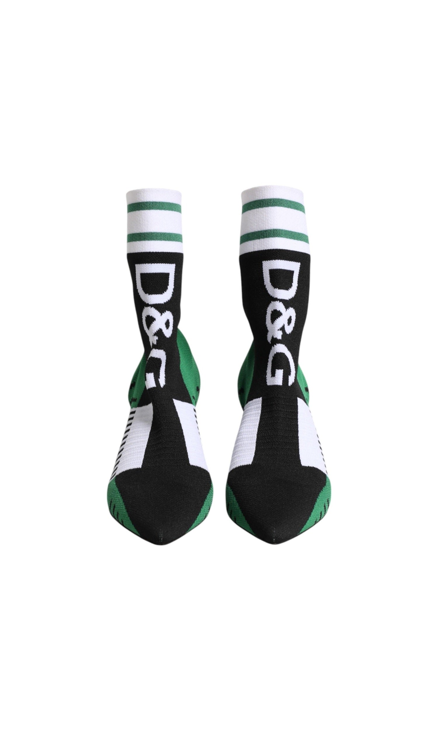 Dolce & Gabbana Green Stretch Sock Style Ankle Boots Shoes Glam Steals