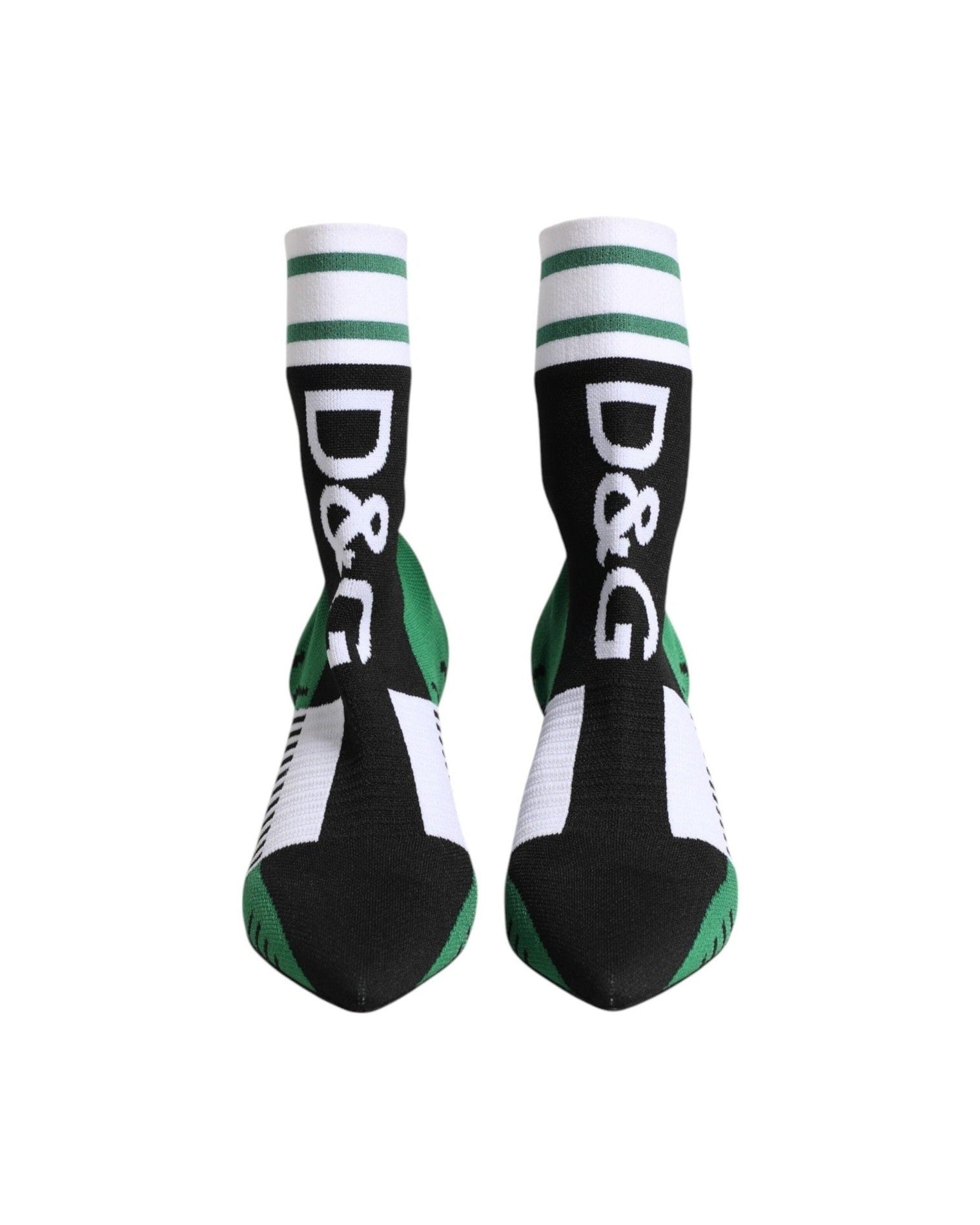 Dolce & Gabbana Green Stretch Sock Style Ankle Boots Shoes Glam Steals