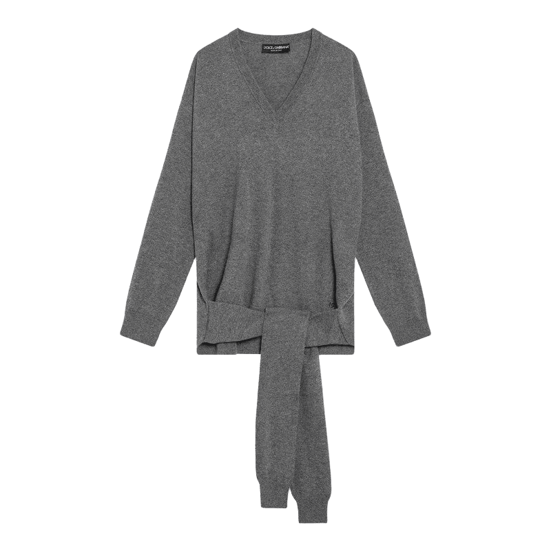 Dolce & Gabbana Grey Cashmere Sweater Glam Steals