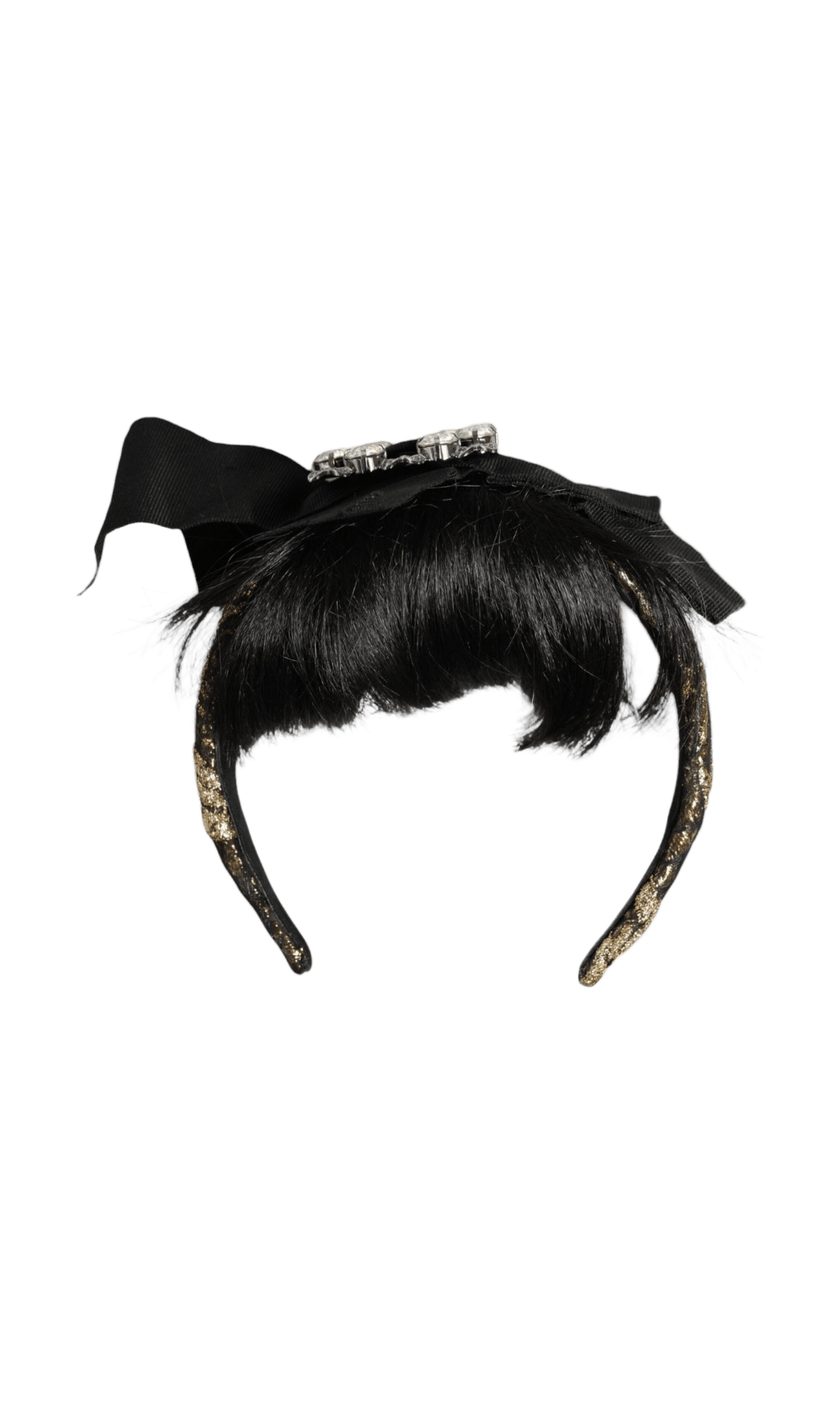 Dolce & Gabbana Hair Parrucchiera Crystal Headband Black Diadem Glam Steals