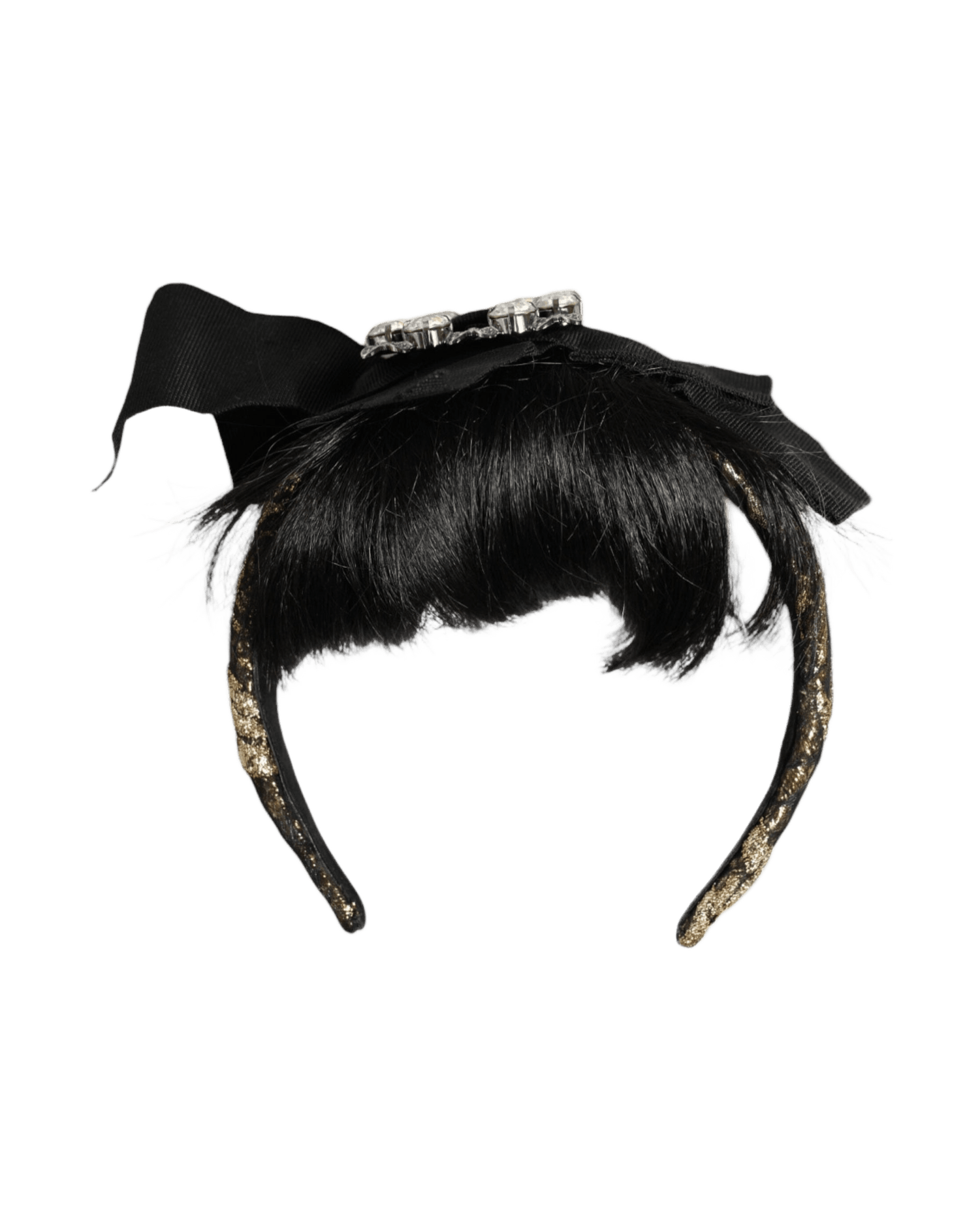 Dolce & Gabbana Hair Parrucchiera Crystal Headband Black Diadem Glam Steals