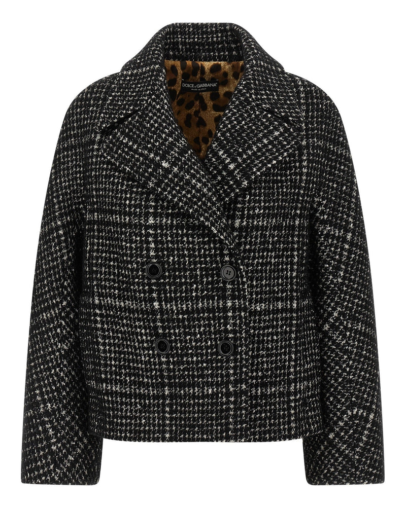 Dolce & Gabbana Houndstooth Coat Glam Steals