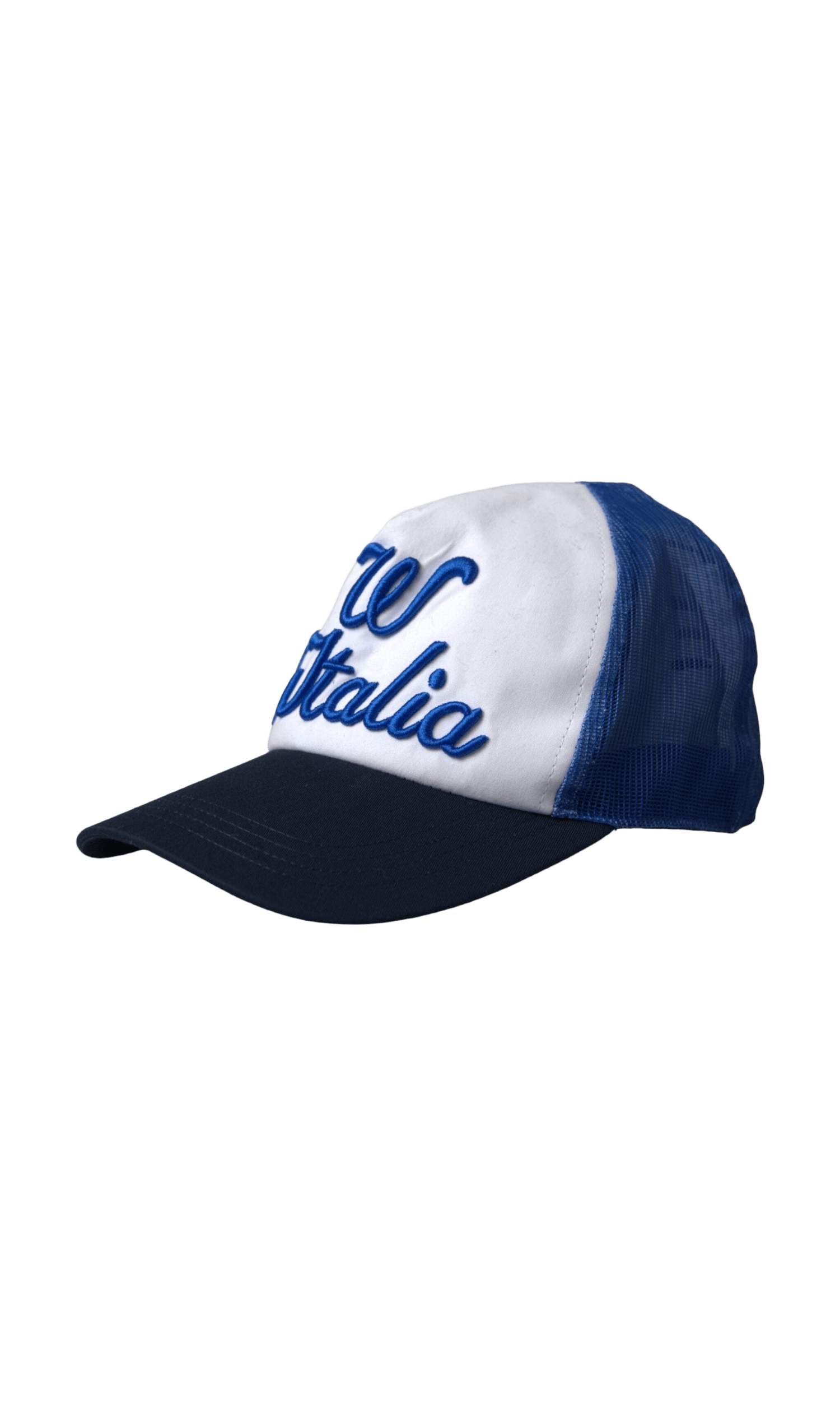 Dolce & Gabbana Italia Mesh Baseball Blue White Black Hat Glam Steals