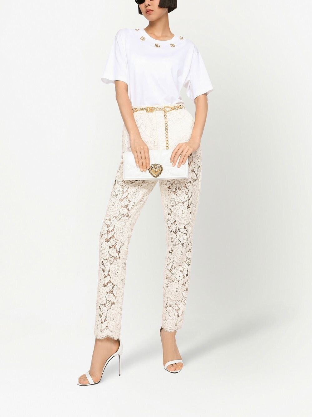 Dolce & Gabbana Lace Floral Trouser Glam Steals