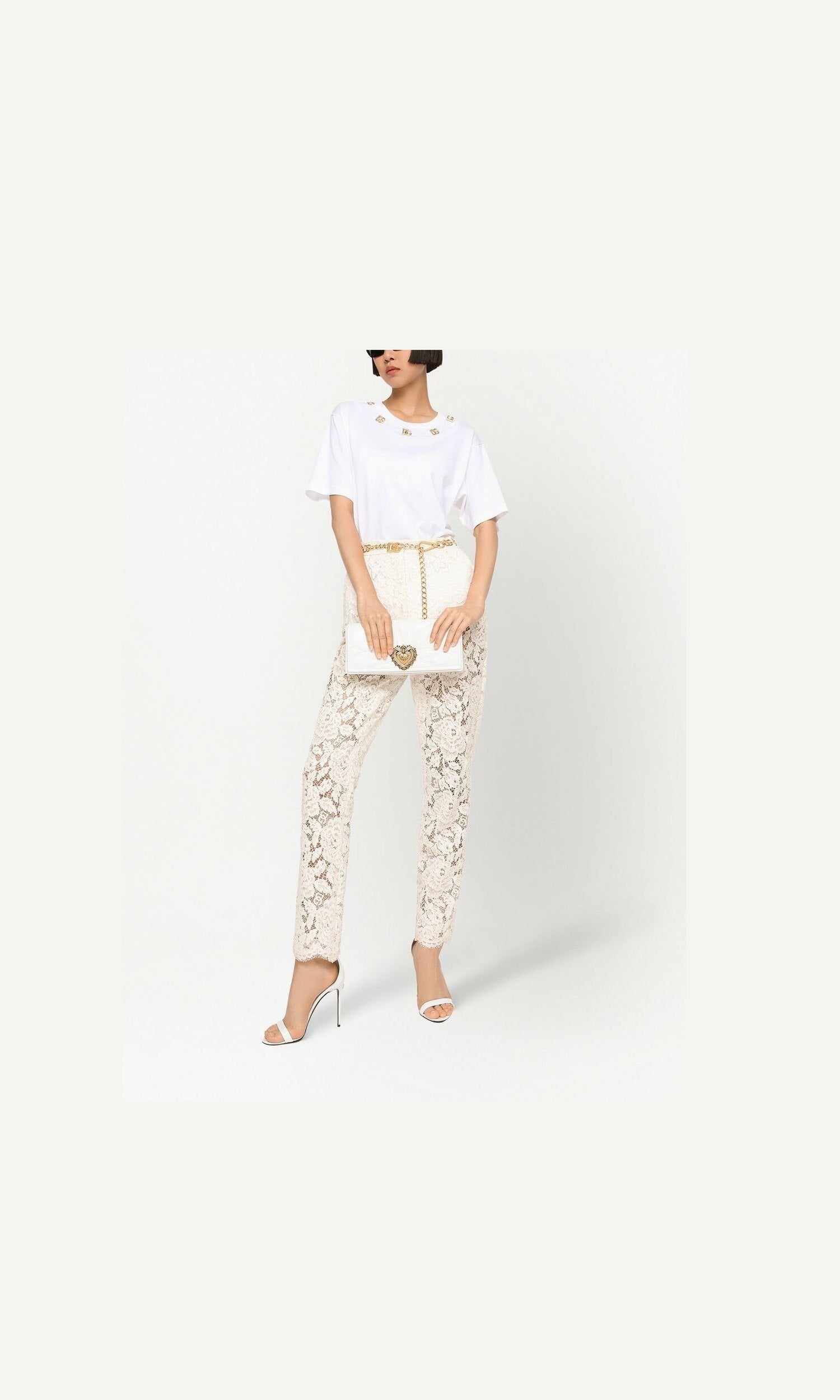 Dolce & Gabbana Lace Floral Trouser Glam Steals