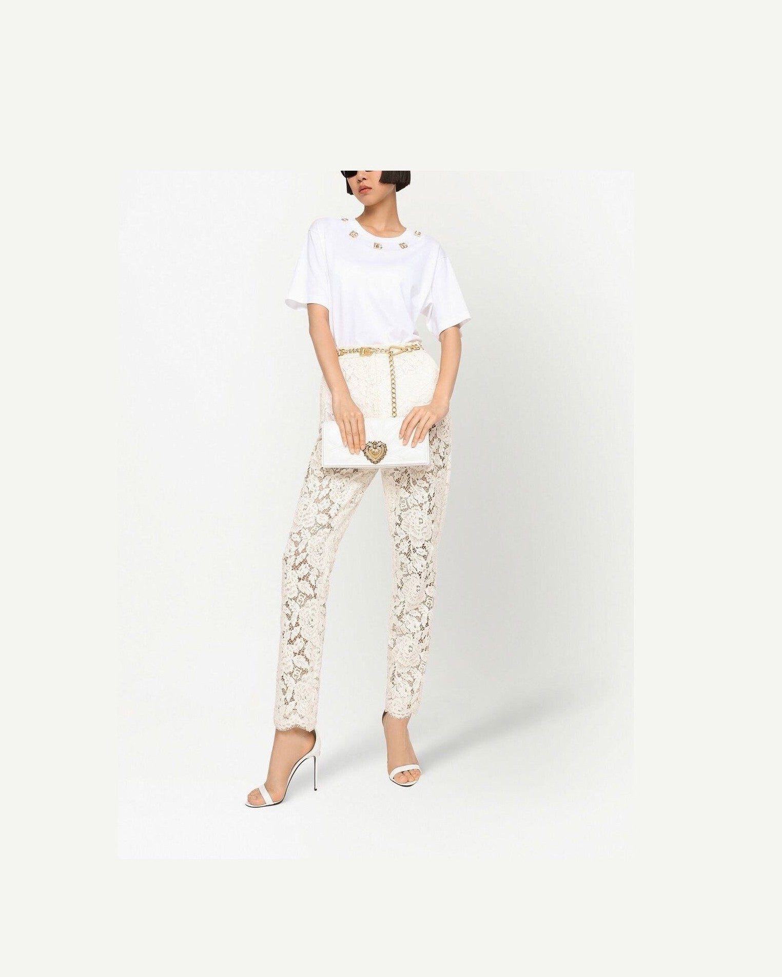 Dolce & Gabbana Lace Floral Trouser Glam Steals