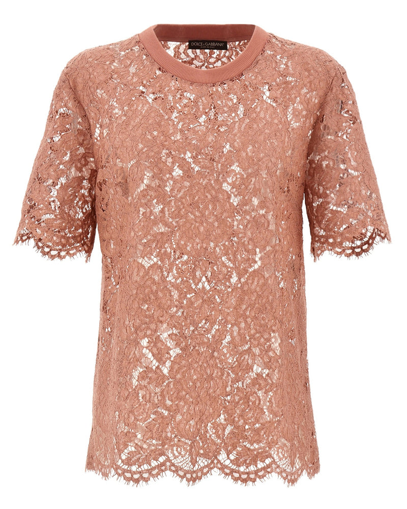 Dolce & Gabbana Lace T-shirt Glam Steals