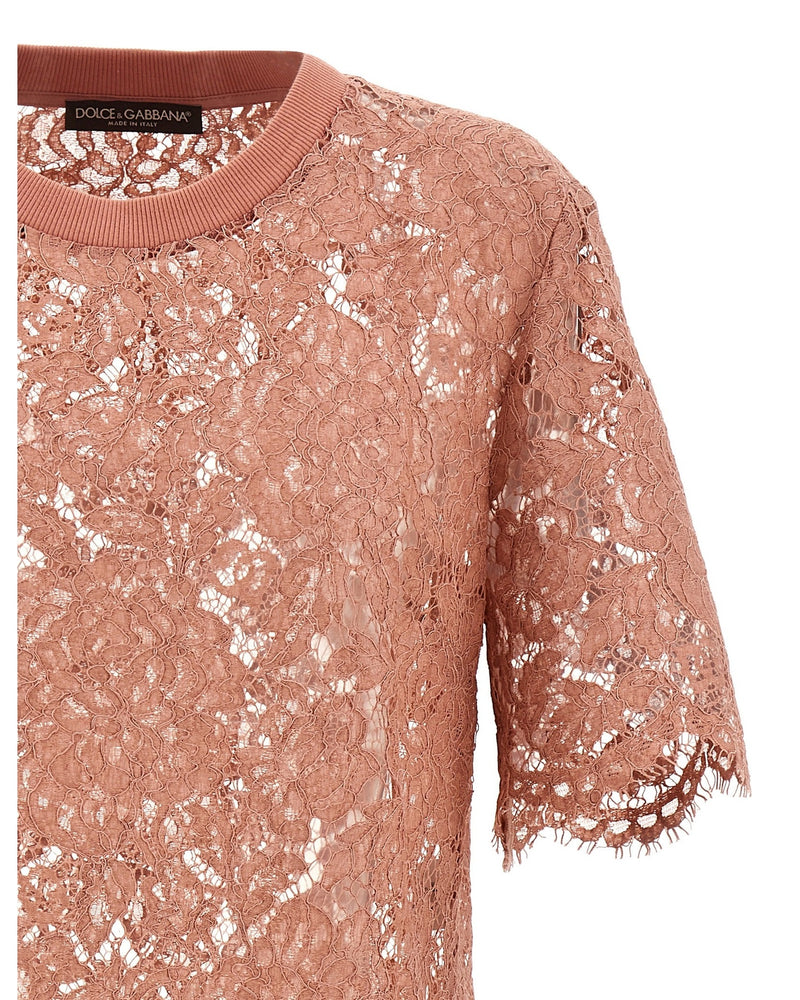 Dolce & Gabbana Lace T-shirt Glam Steals