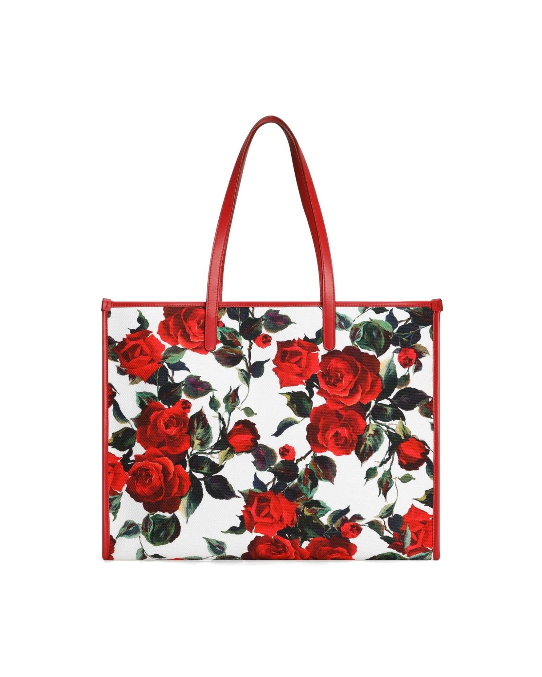 Dolce & Gabbana Large Rose Print Shoulder Bag Glam Steals
