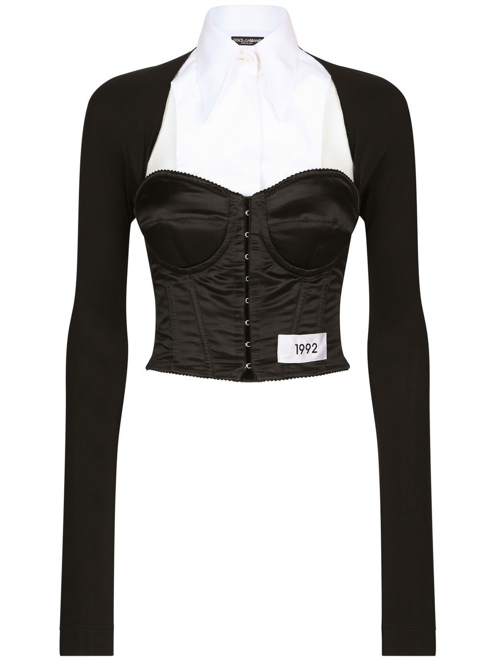 Dolce & Gabbana Layered Shirt Corset Top Glam Steals