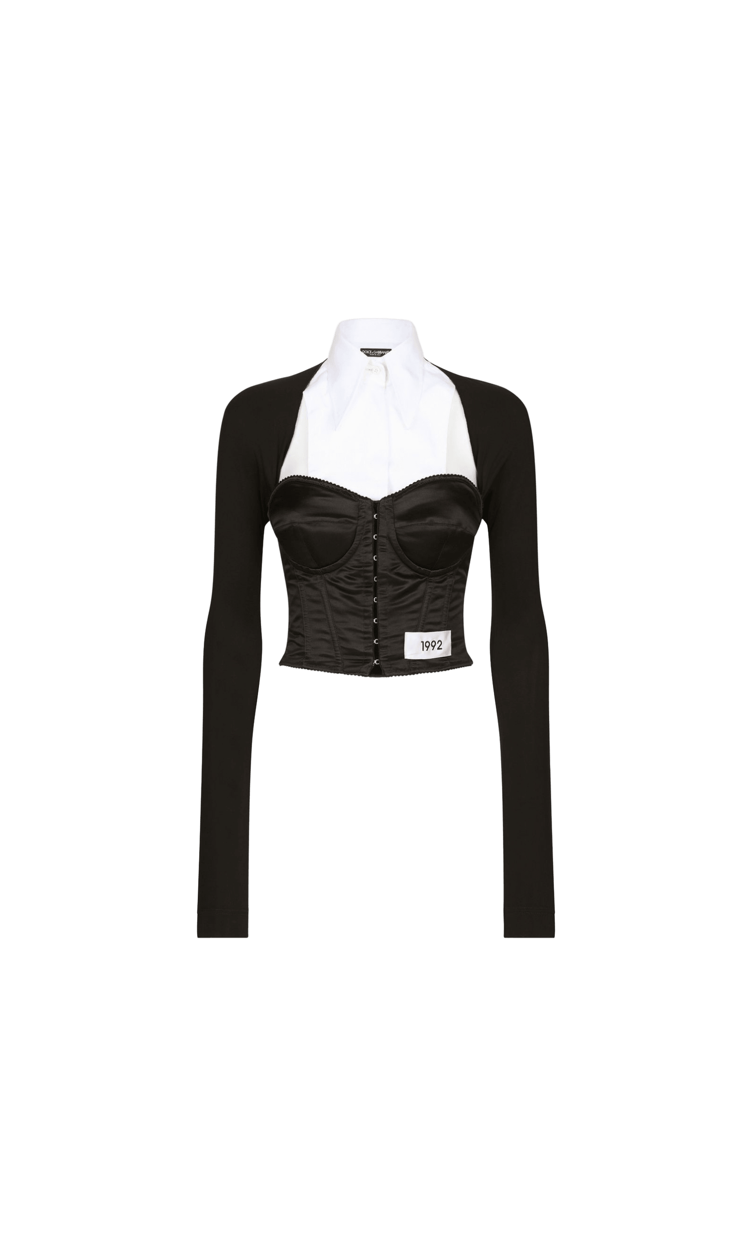Dolce & Gabbana Layered Shirt Corset Top Glam Steals