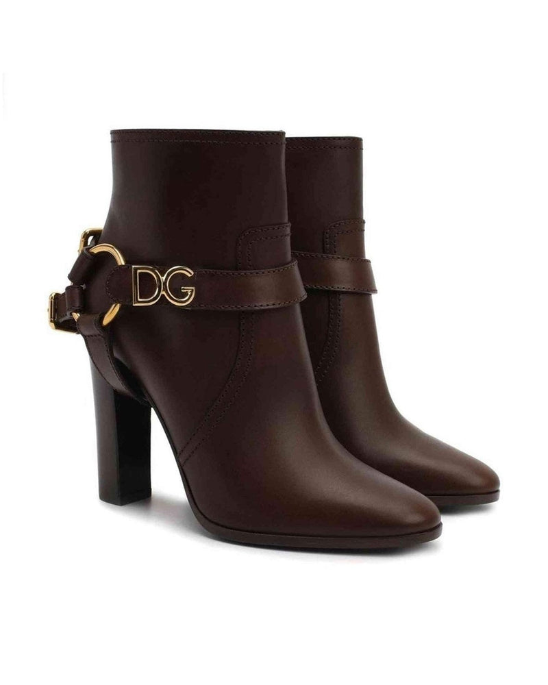Dolce & Gabbana Leather Ankle Boots Glam Steals