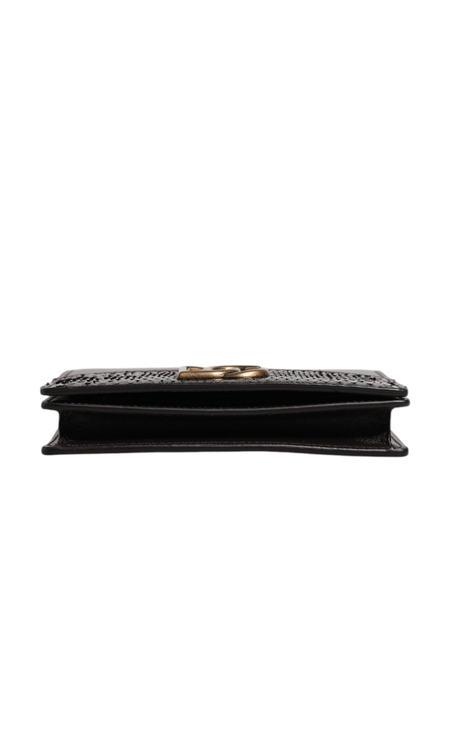 Dolce & Gabbana Leather Bifold Dg Logo Cardholder Sling Strap Brown Wallet Glam Steals