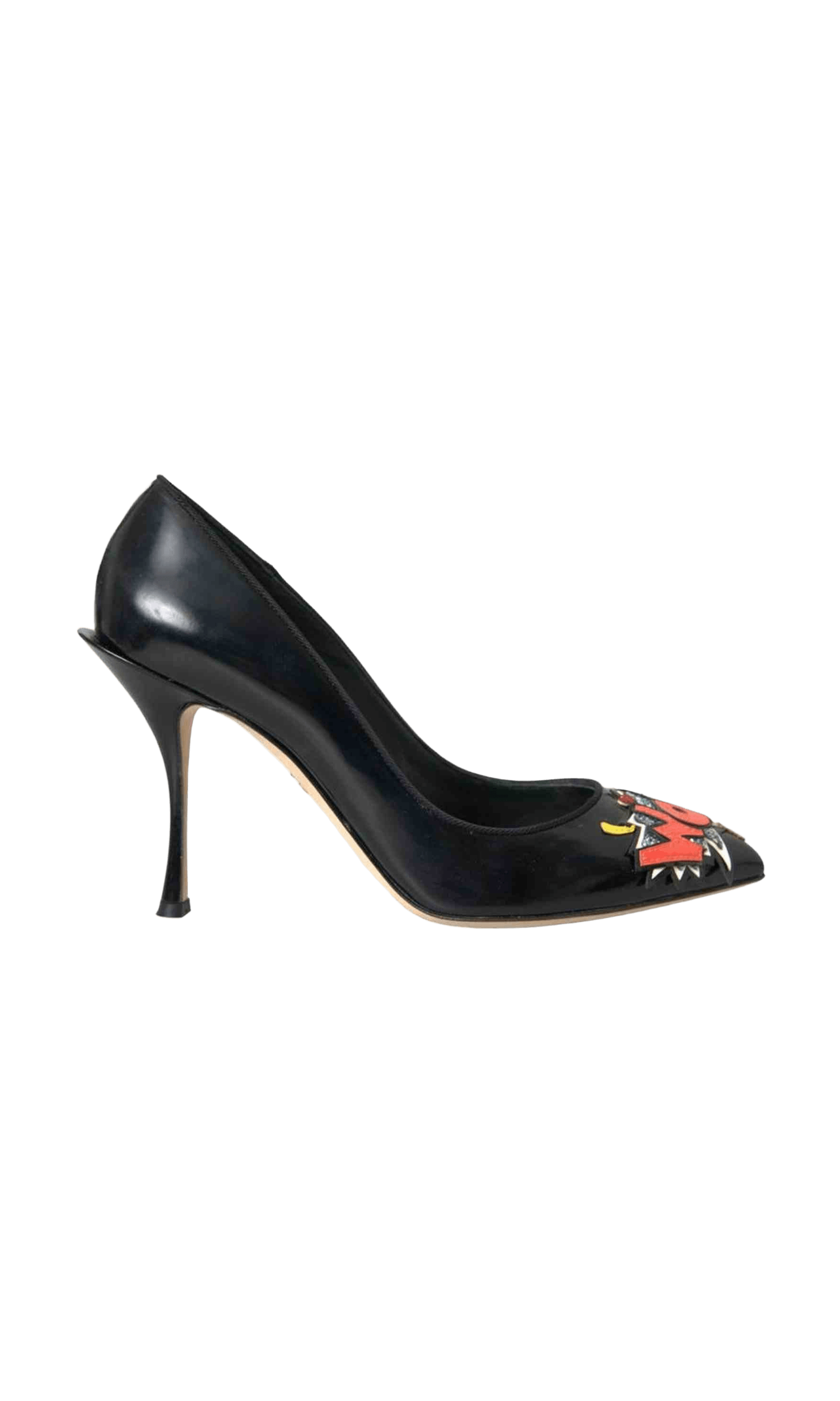 Dolce & Gabbana Leather Black Pump Glam Steals