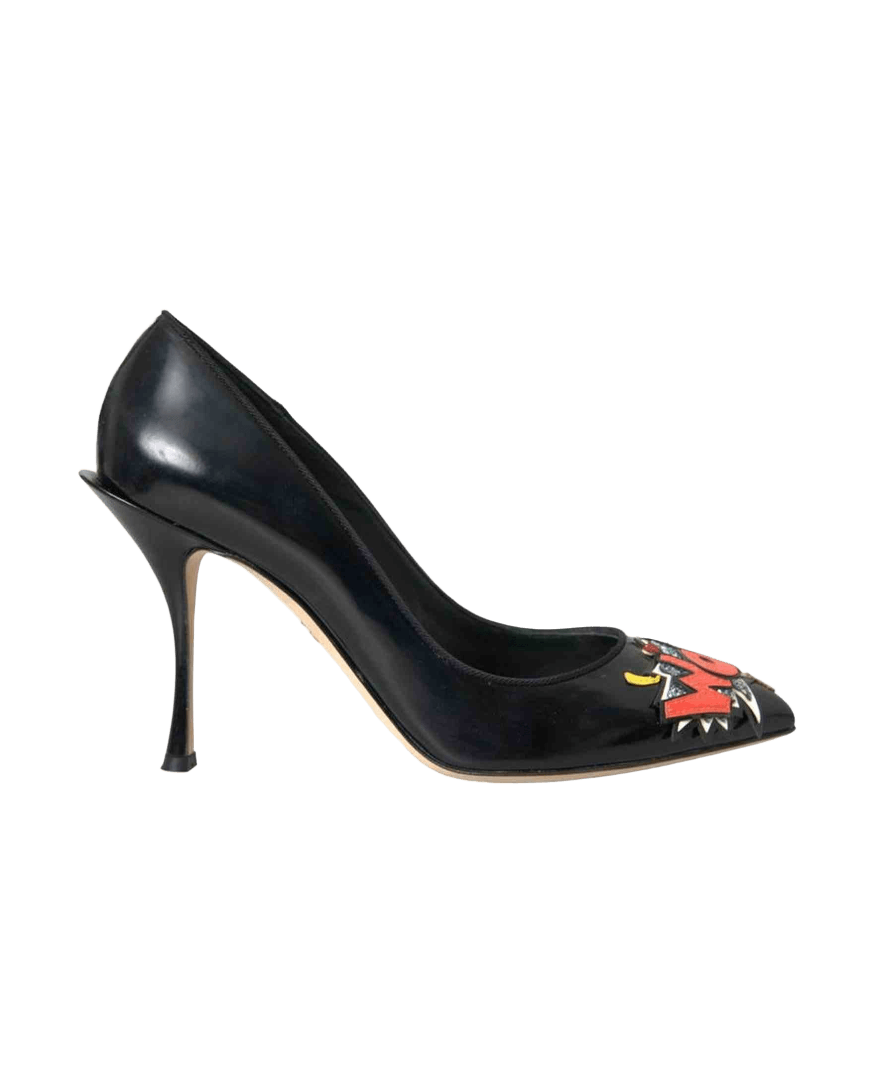 Dolce & Gabbana Leather Black Pump Glam Steals
