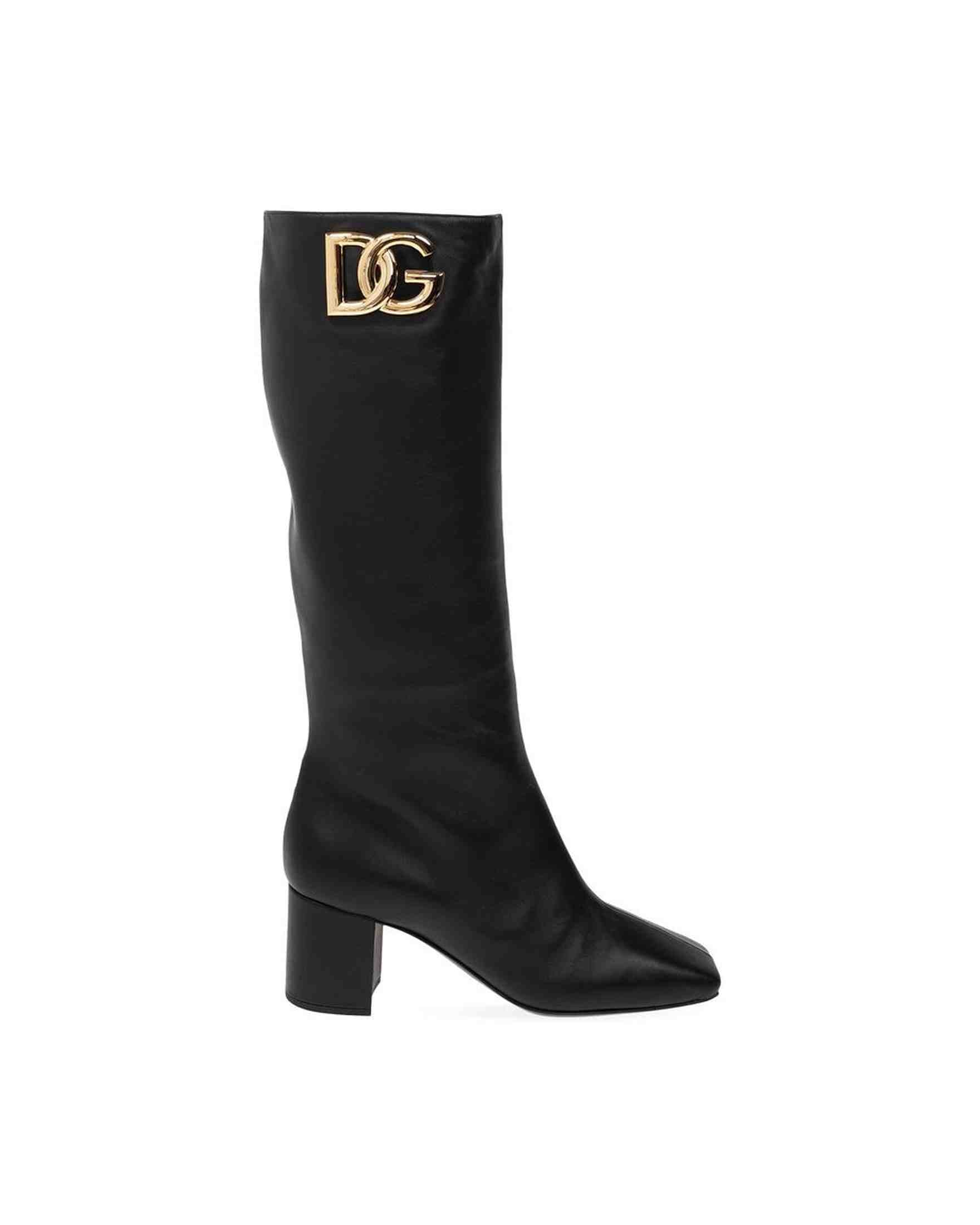 Dolce & Gabbana Leather Boots Glam Steals